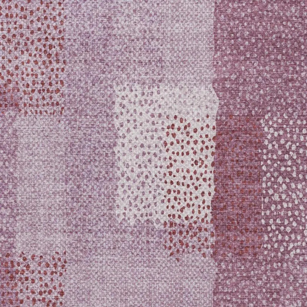 9' X 12' Blush And Pink Abstract Washable Indoor Outdoor Area Rug Homeroots Outdoor