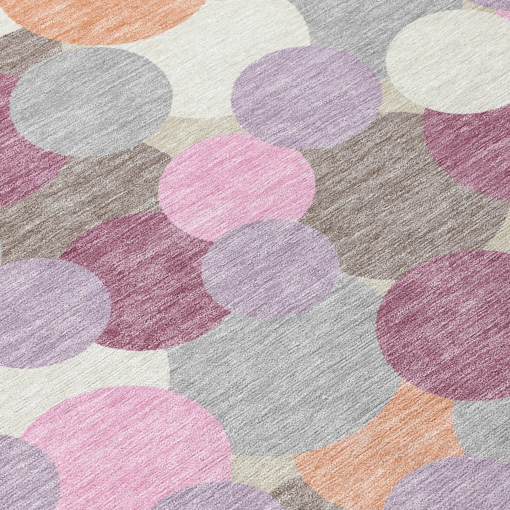 9' X 12' Blush And Pink Geometric Washable Indoor Outdoor Area Rug Homeroots Outdoor