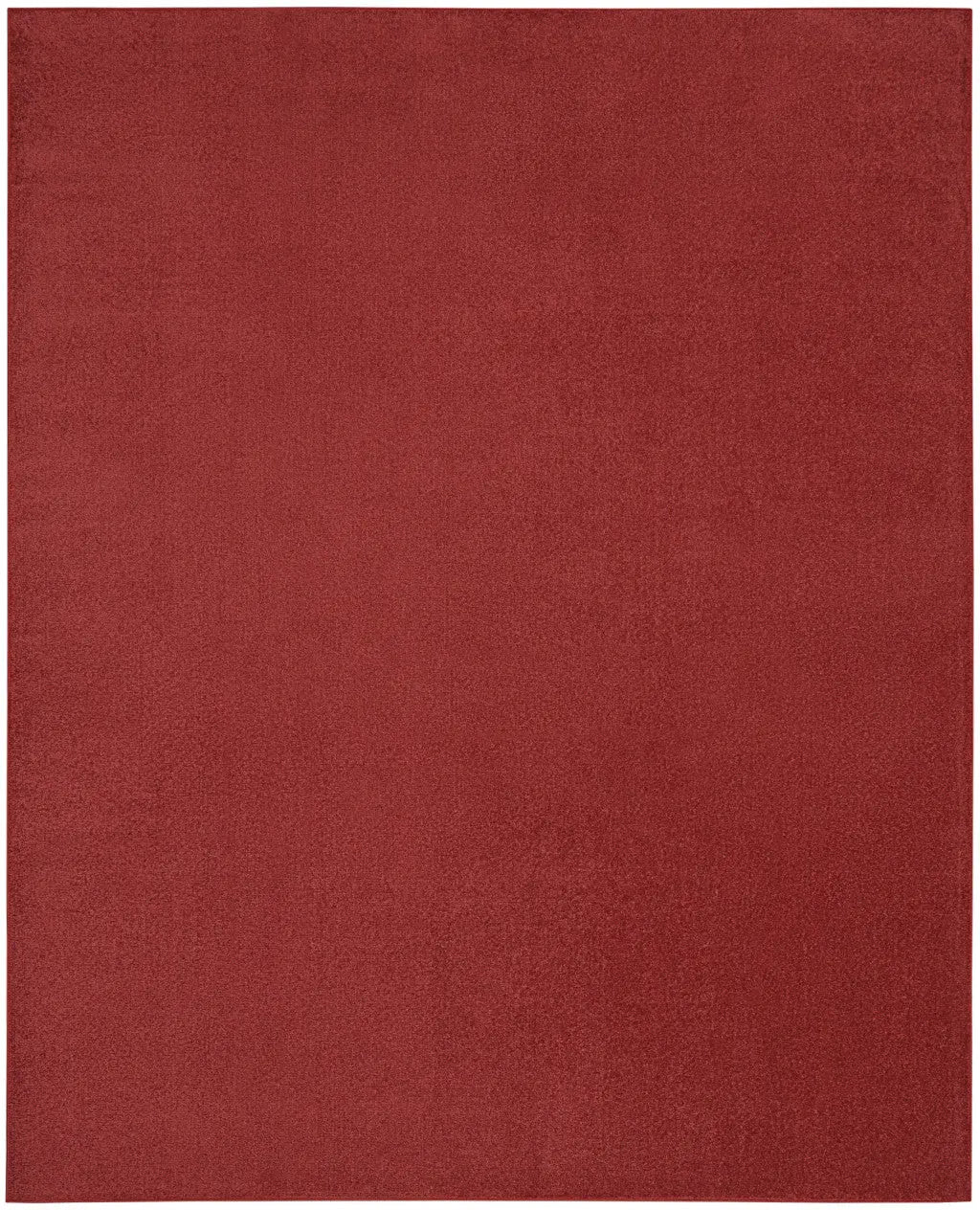 9' X 12' Brick Red Stain Resistant Indoor Outdoor Area Rug Homeroots Outdoor