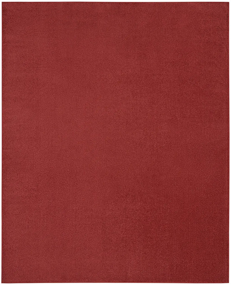 9' X 12' Brick Red Stain Resistant Indoor Outdoor Area Rug Homeroots Outdoor
