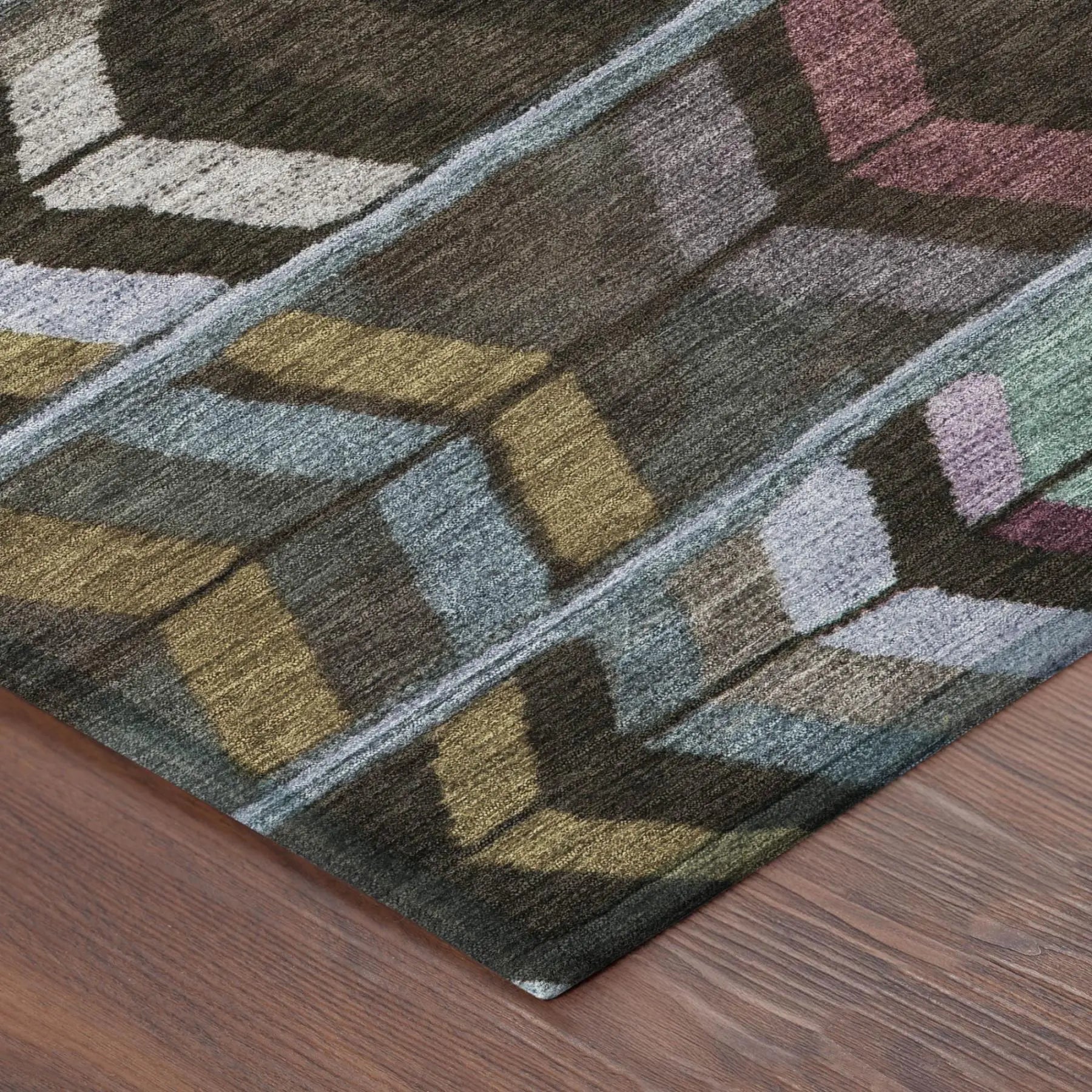 9' X 12' Brown And Graphite Tribal Washable Indoor Outdoor Area Rug Homeroots Outdoor
