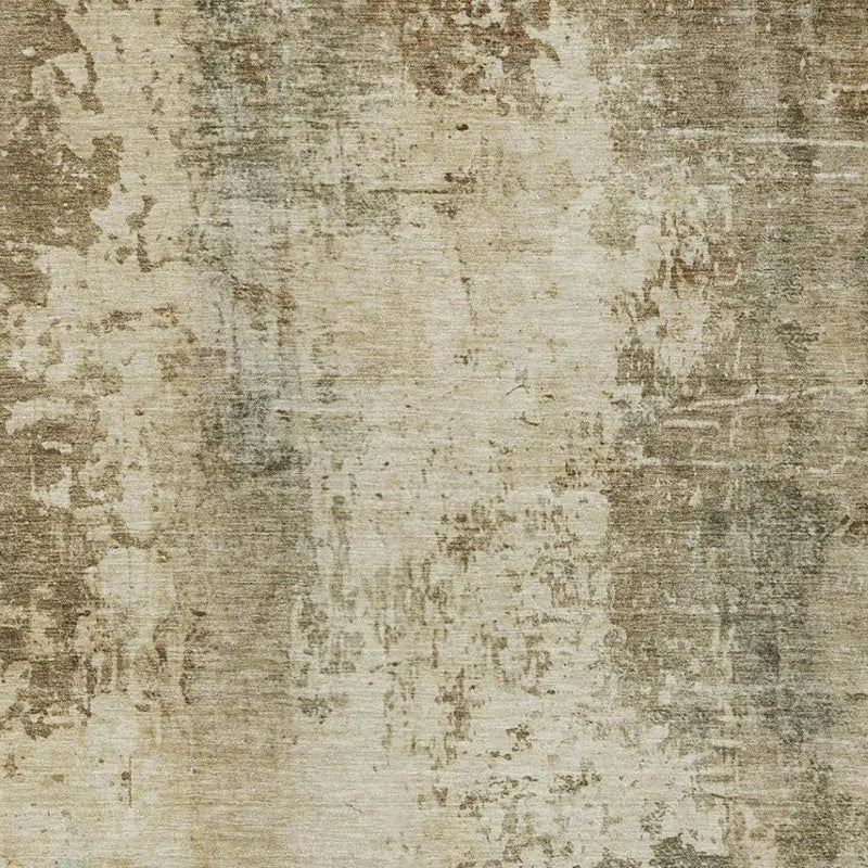 9' X 12' Brown And Green Abstract Washable Indoor Outdoor Area Rug Homeroots Outdoor