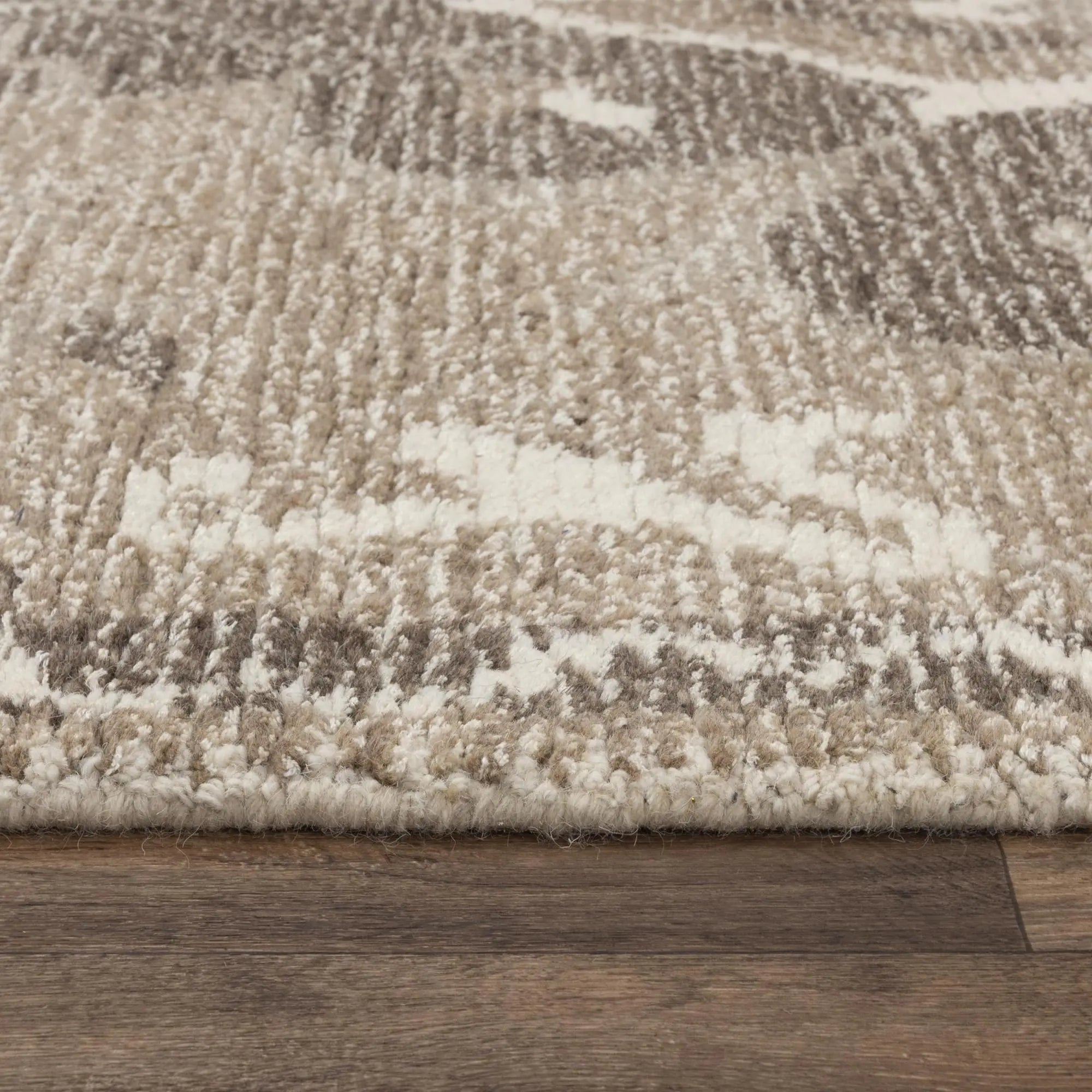 9' X 12' Brown And Ivory Wool Medallion Hand Tufted Area Rug Homeroots Home Decor