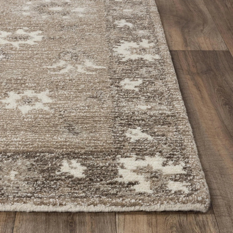 9' X 12' Brown And Ivory Wool Oriental Hand Tufted Area Rug Homeroots Home Decor
