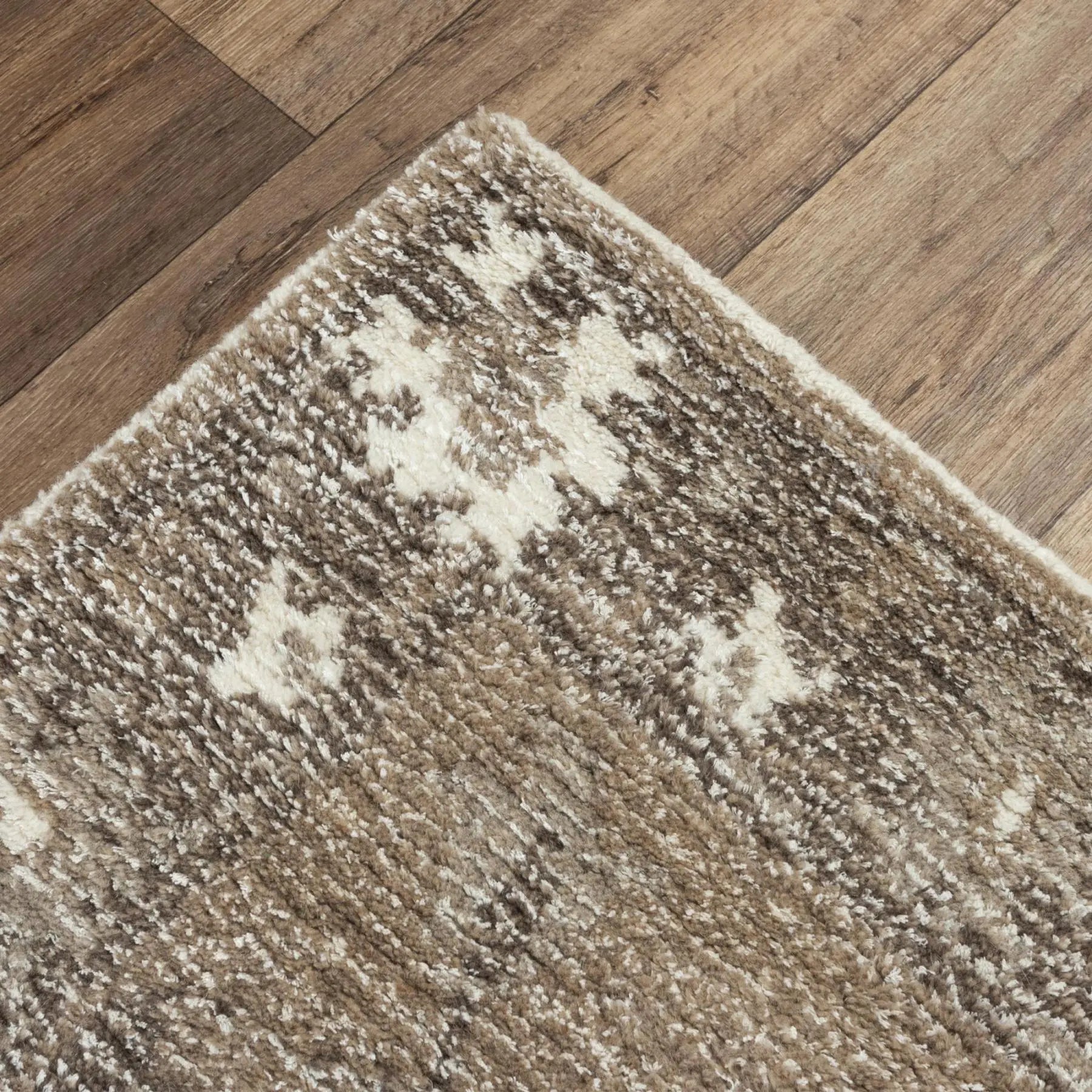 9' X 12' Brown And Ivory Wool Oriental Hand Tufted Area Rug Homeroots Home Decor