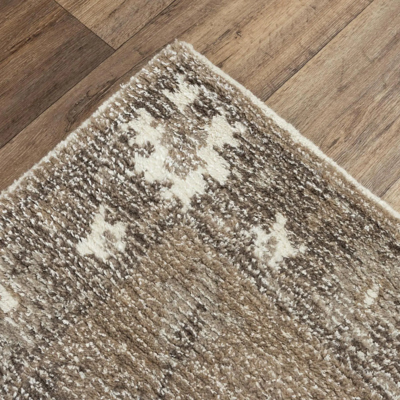 9' X 12' Brown And Ivory Wool Oriental Hand Tufted Area Rug Homeroots Home Decor