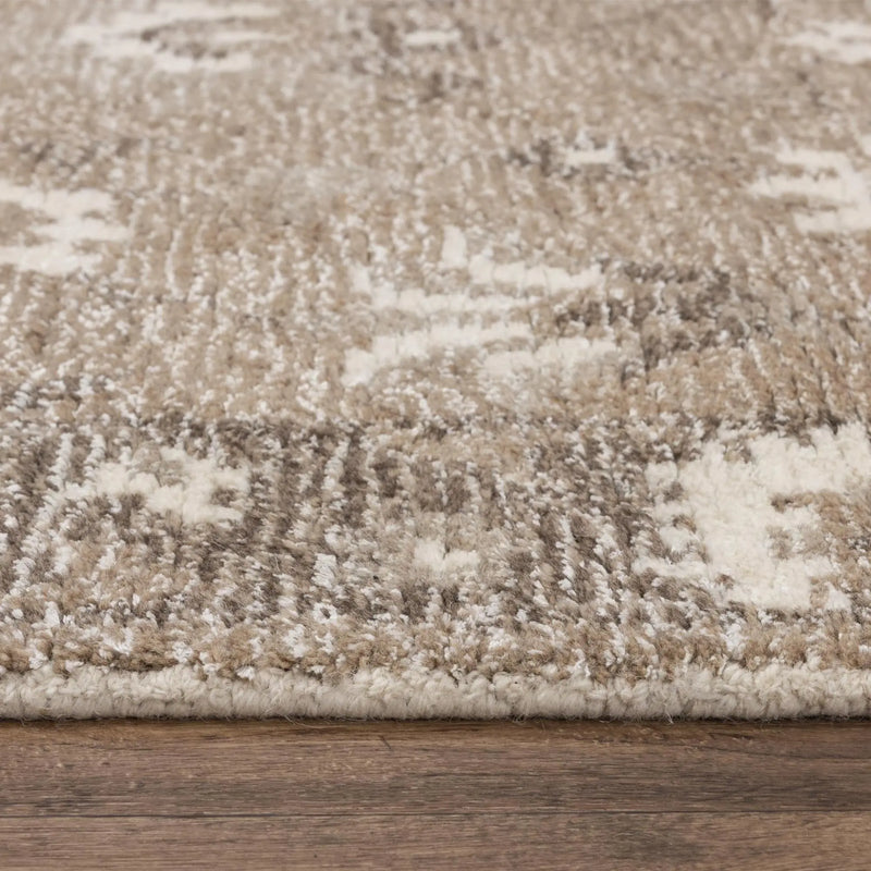 9' X 12' Brown And Ivory Wool Oriental Hand Tufted Area Rug Homeroots Home Decor