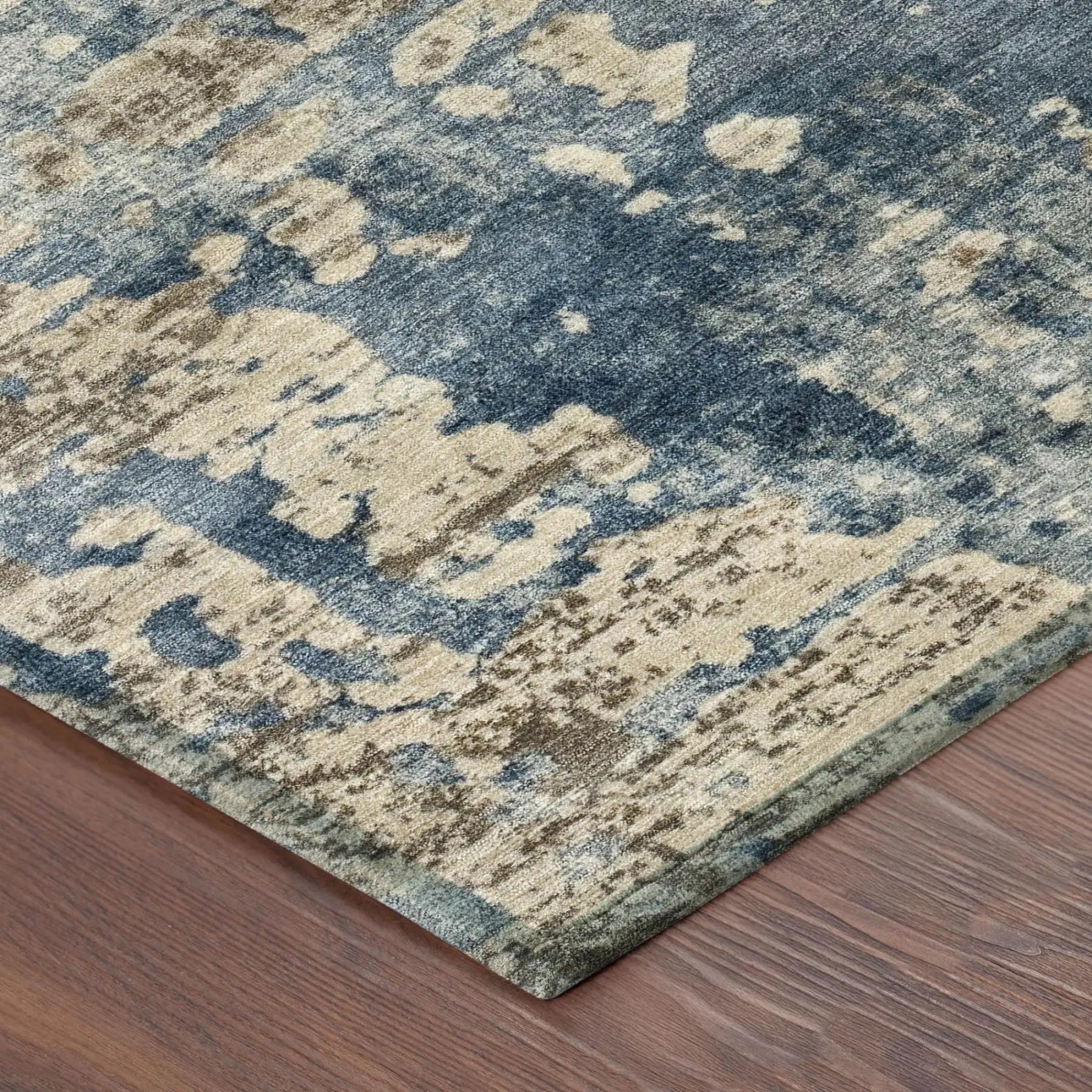 9' X 12' Brown And Khaki Abstract Washable Indoor Outdoor Area Rug Homeroots Outdoor