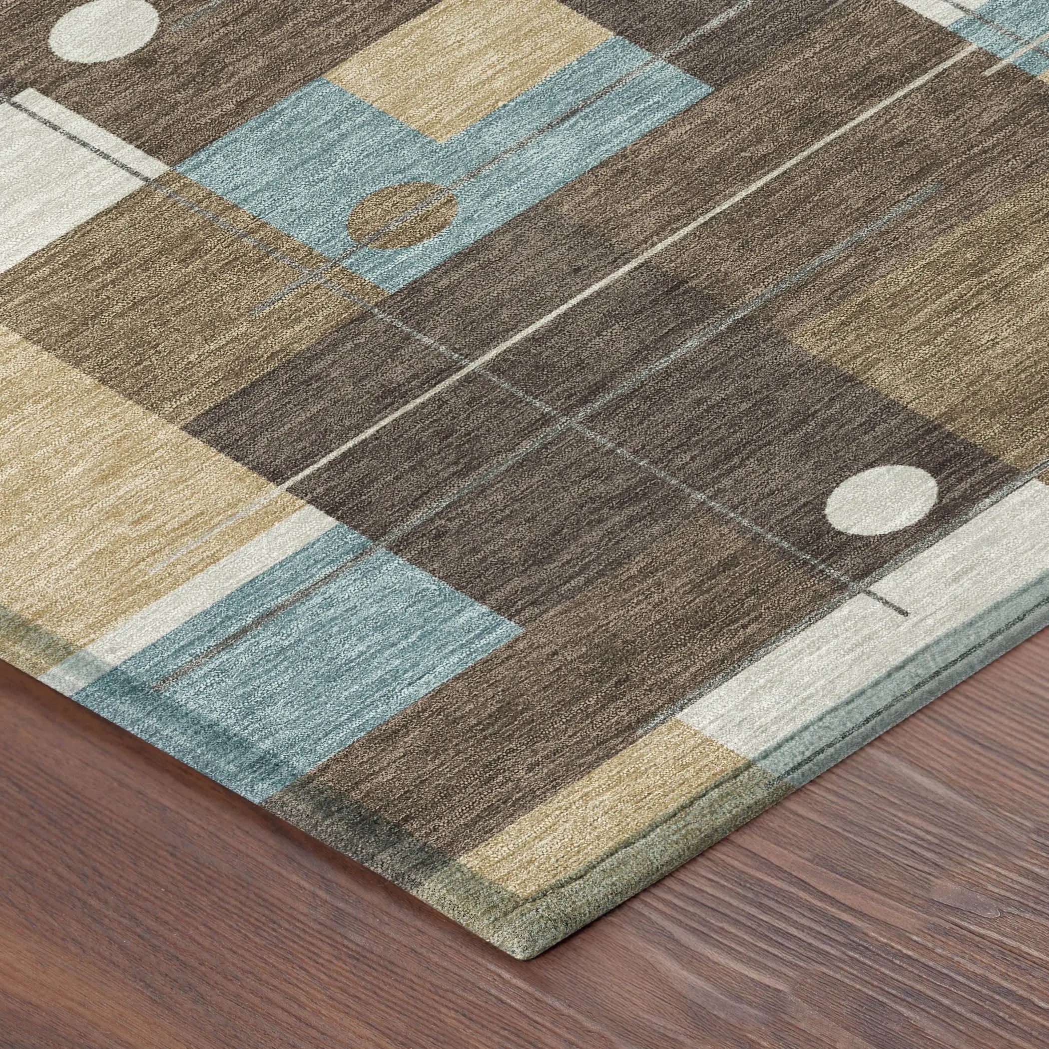 9' X 12' Brown And Pewter Geometric Washable Indoor Outdoor Area Rug Homeroots Outdoor