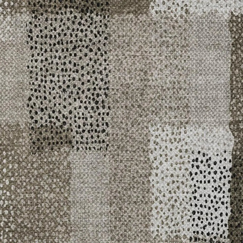 9' X 12' Brown And Silver Abstract Washable Indoor Outdoor Area Rug Homeroots Outdoor