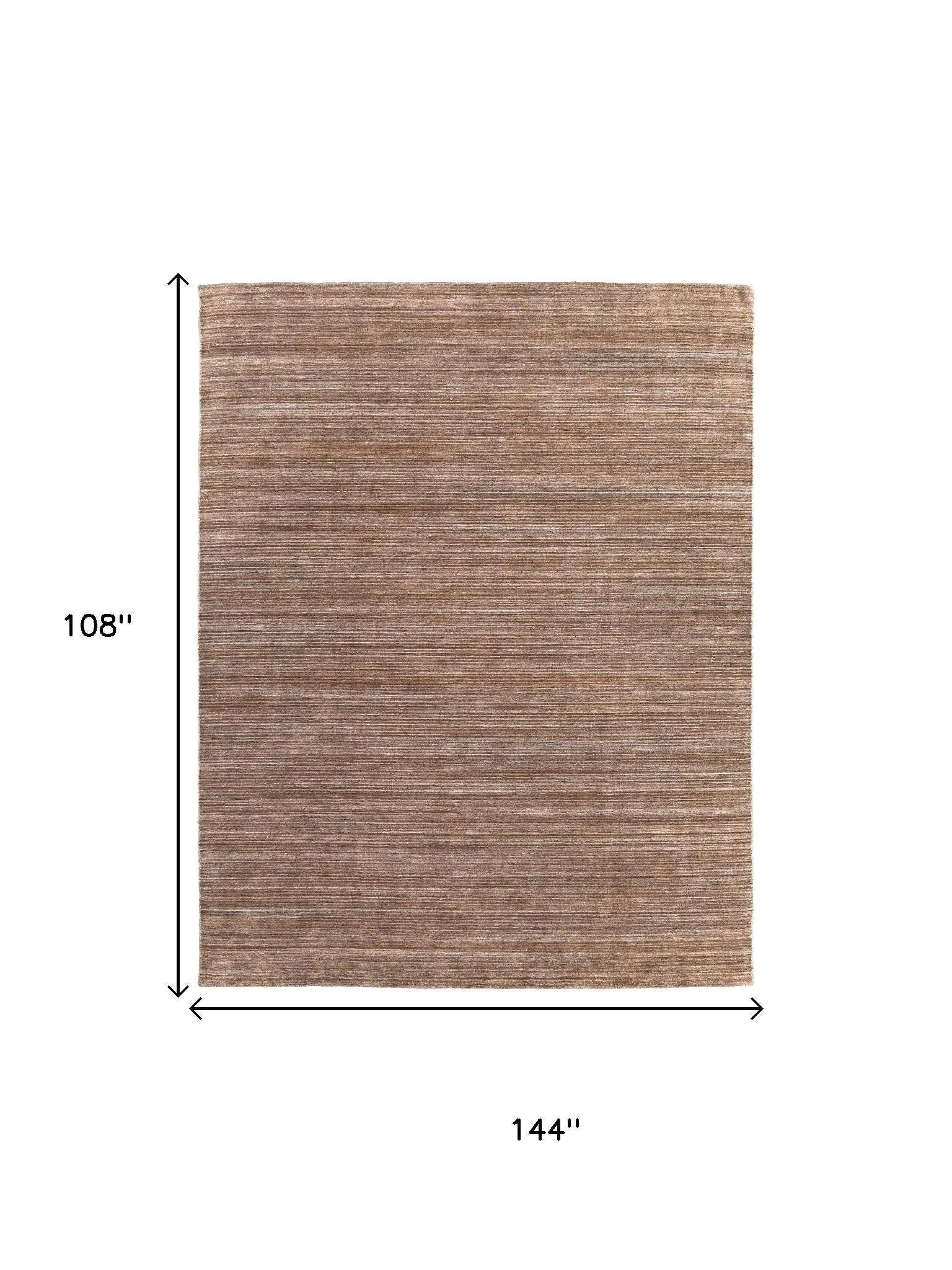 9' X 12' Brown Black And Gray Handmade Indoor Outdoor Area Rug Homeroots Outdoor