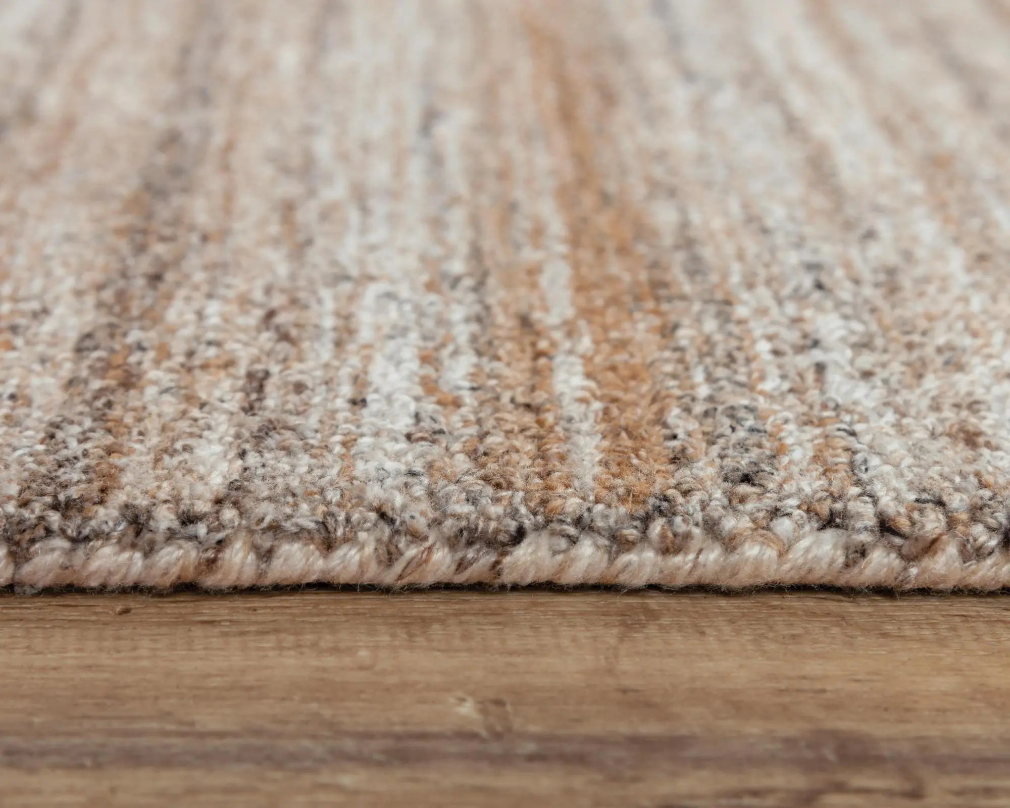 9' X 12' Brown Ivory And Dark Gray Striped Hand Tufted Area Rug Homeroots Home Decor