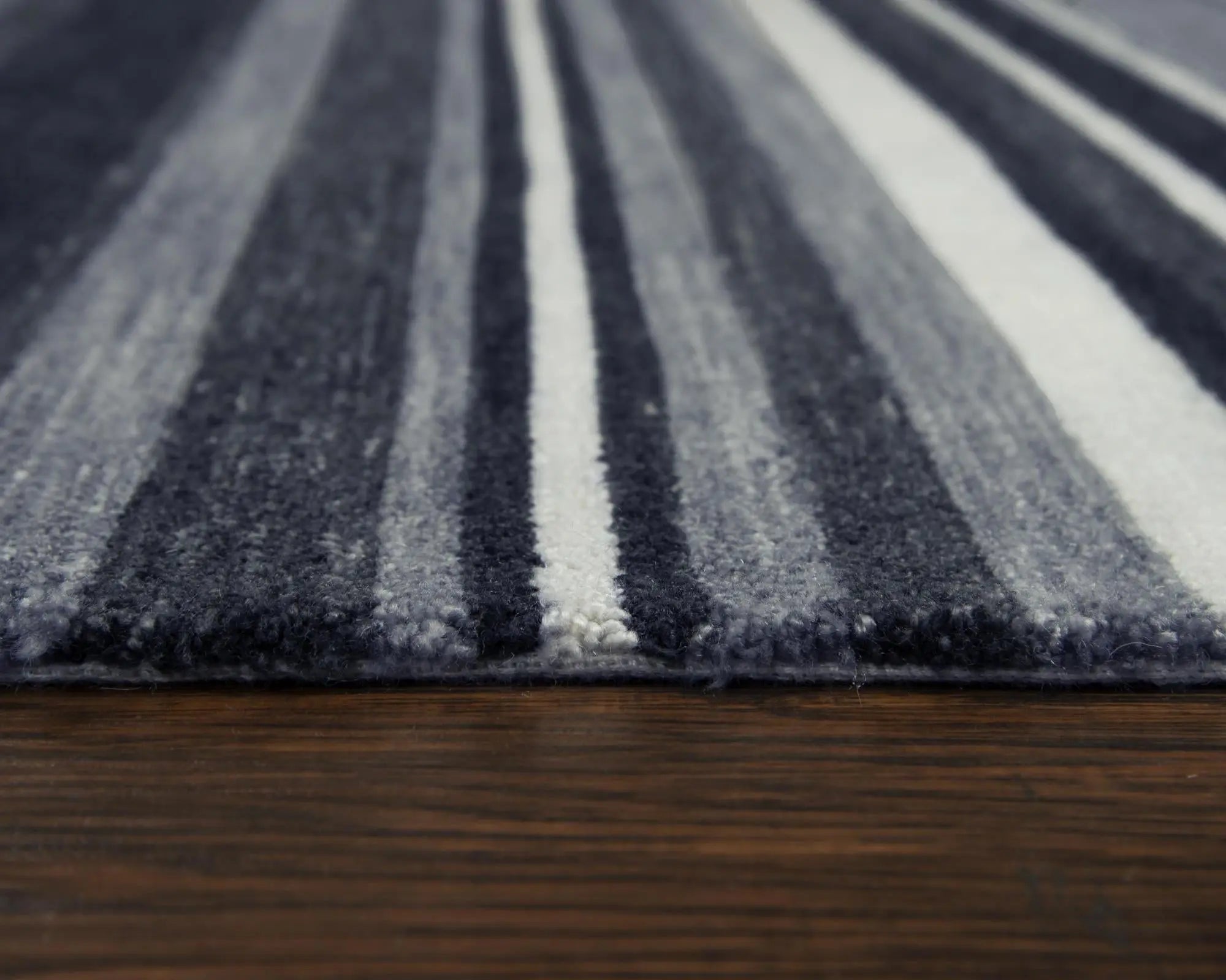 9' X 12' Charcoal Gray And Ivory Striped Hand Tufted Area Rug Homeroots Home Decor