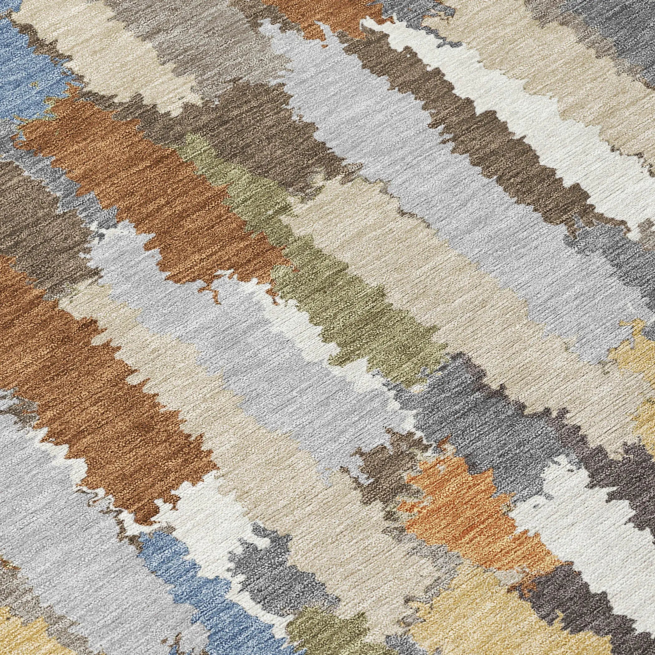 9' X 12' Chocolate And Beige Striped Washable Indoor Outdoor Area Rug Homeroots Outdoor