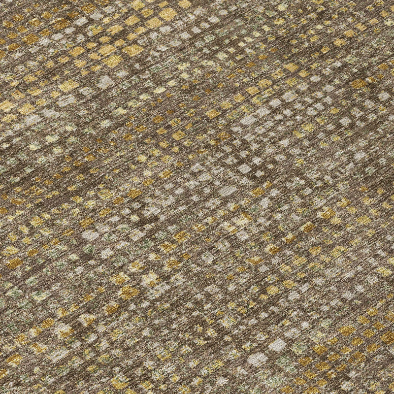 9' X 12' Chocolate And Brown Abstract Washable Indoor Outdoor Area Rug Homeroots Outdoor