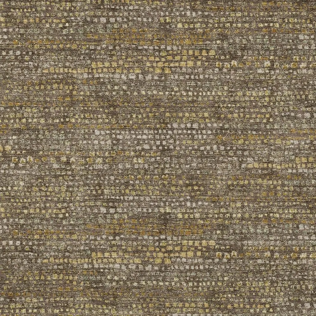 9' X 12' Chocolate And Brown Abstract Washable Indoor Outdoor Area Rug Homeroots Outdoor