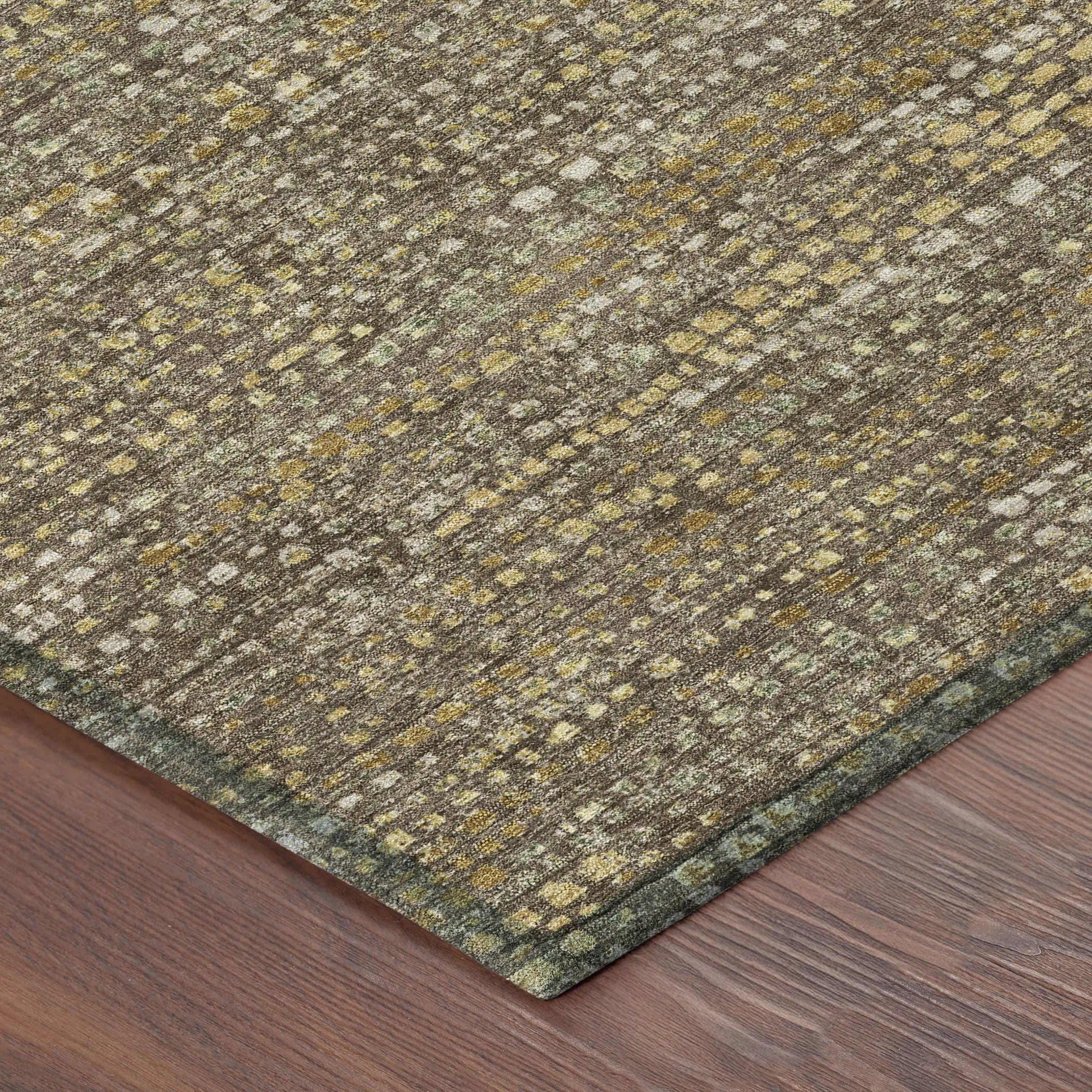9' X 12' Chocolate And Brown Abstract Washable Indoor Outdoor Area Rug Homeroots Outdoor