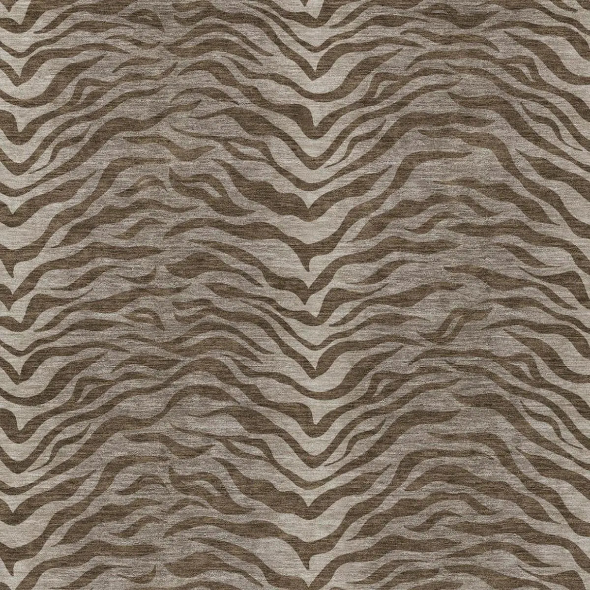 9' X 12' Chocolate And Brown Animal Print Washable Indoor Outdoor Area Rug Homeroots Outdoor