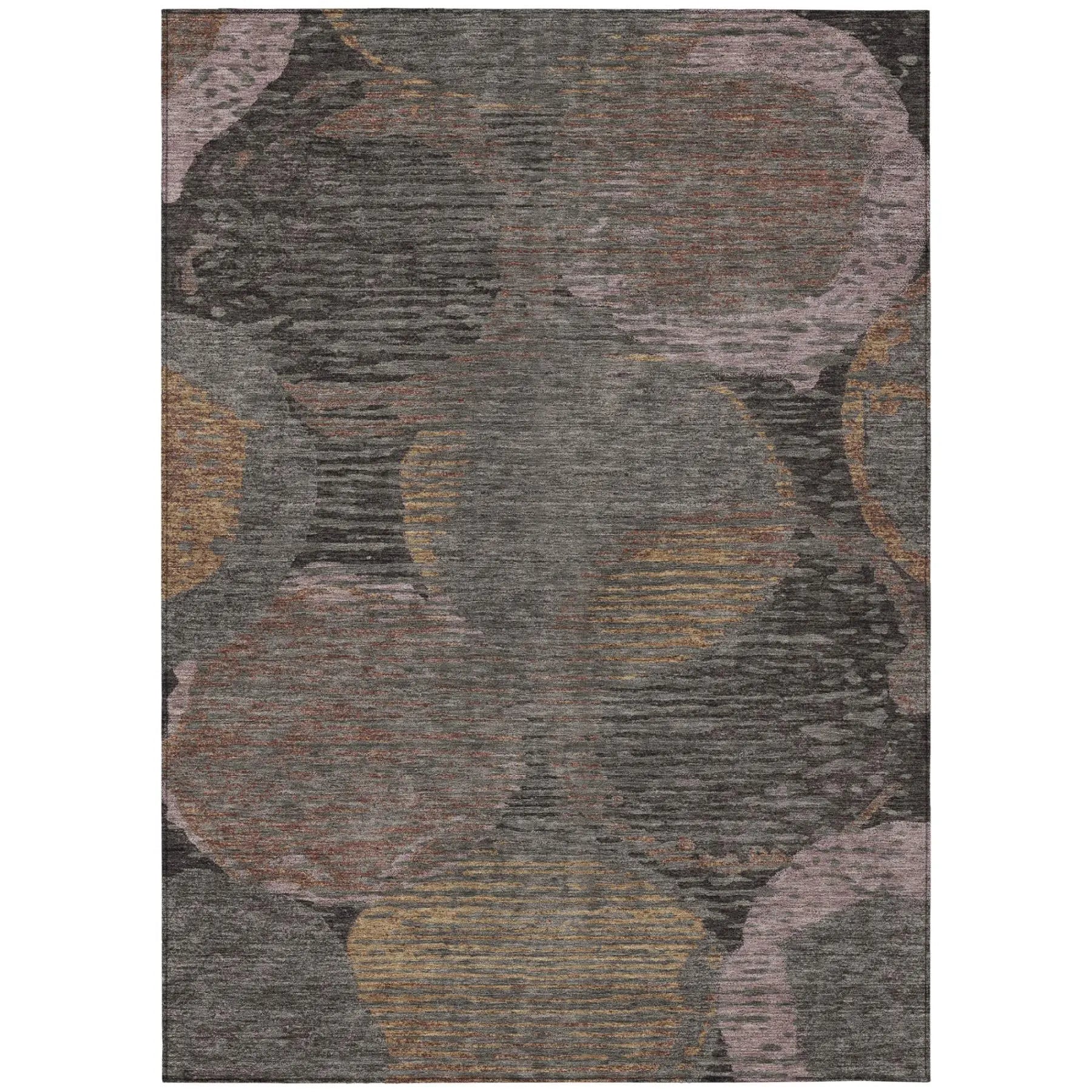 9' X 12' Chocolate And Brown Geometric Washable Indoor Outdoor Area Rug Homeroots Outdoor
