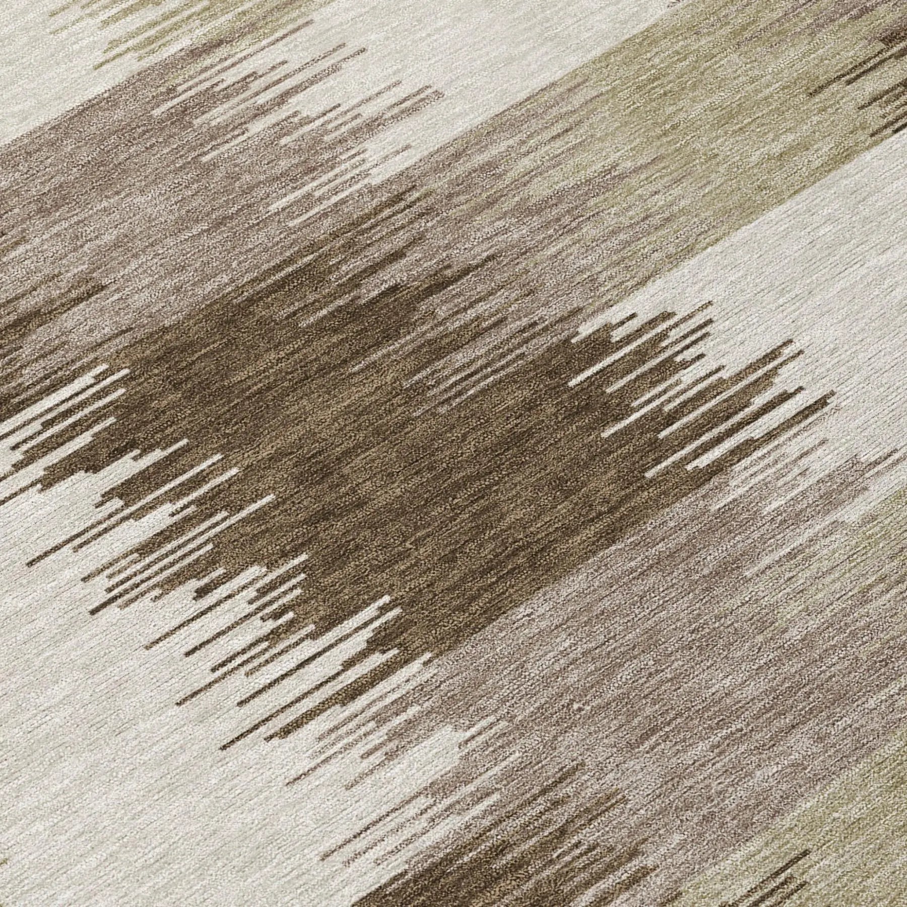 9' X 12' Chocolate And Brown Geometric Washable Indoor Outdoor Area Rug Homeroots Outdoor