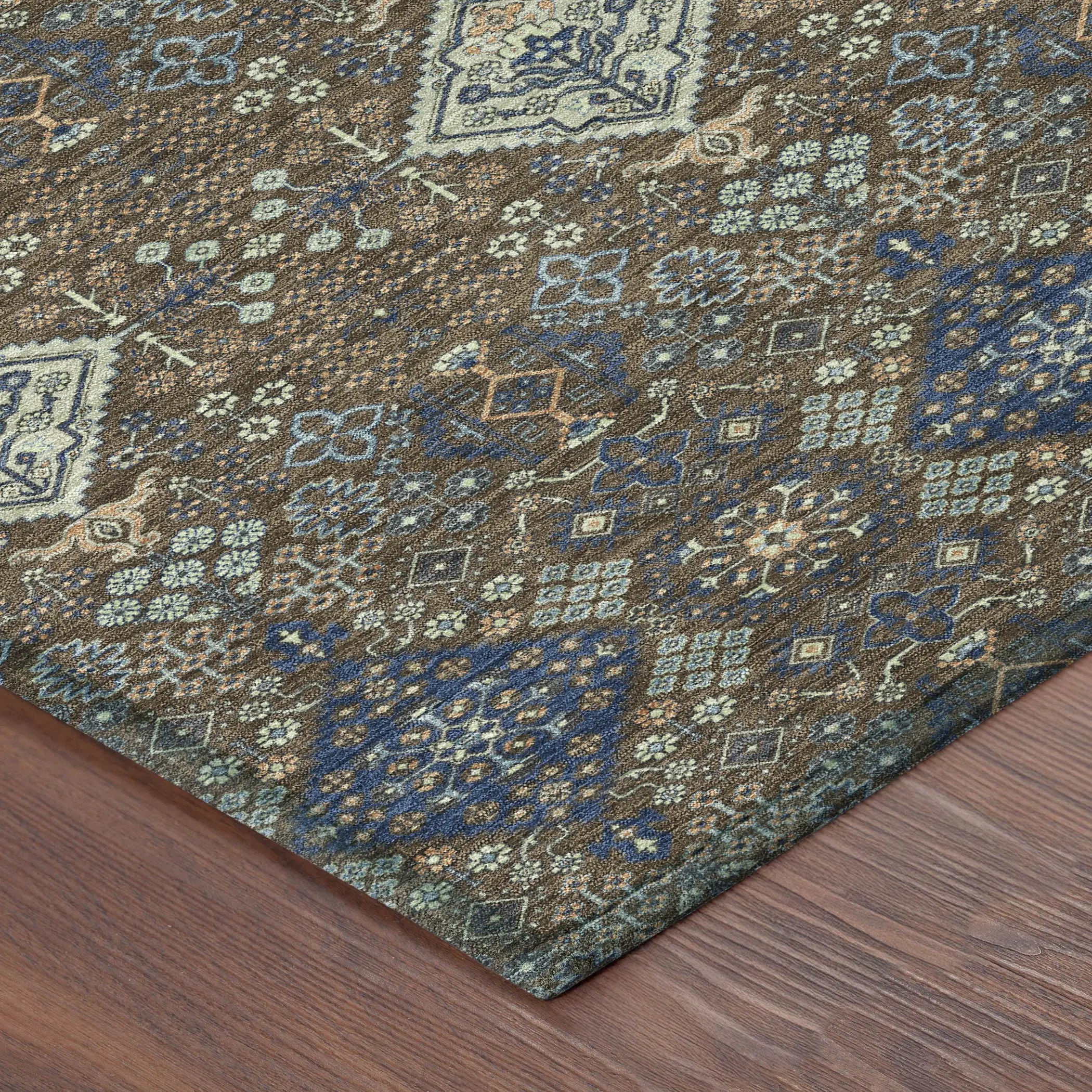 9' X 12' Chocolate And Brown Geometric Washable Indoor Outdoor Area Rug Homeroots Outdoor