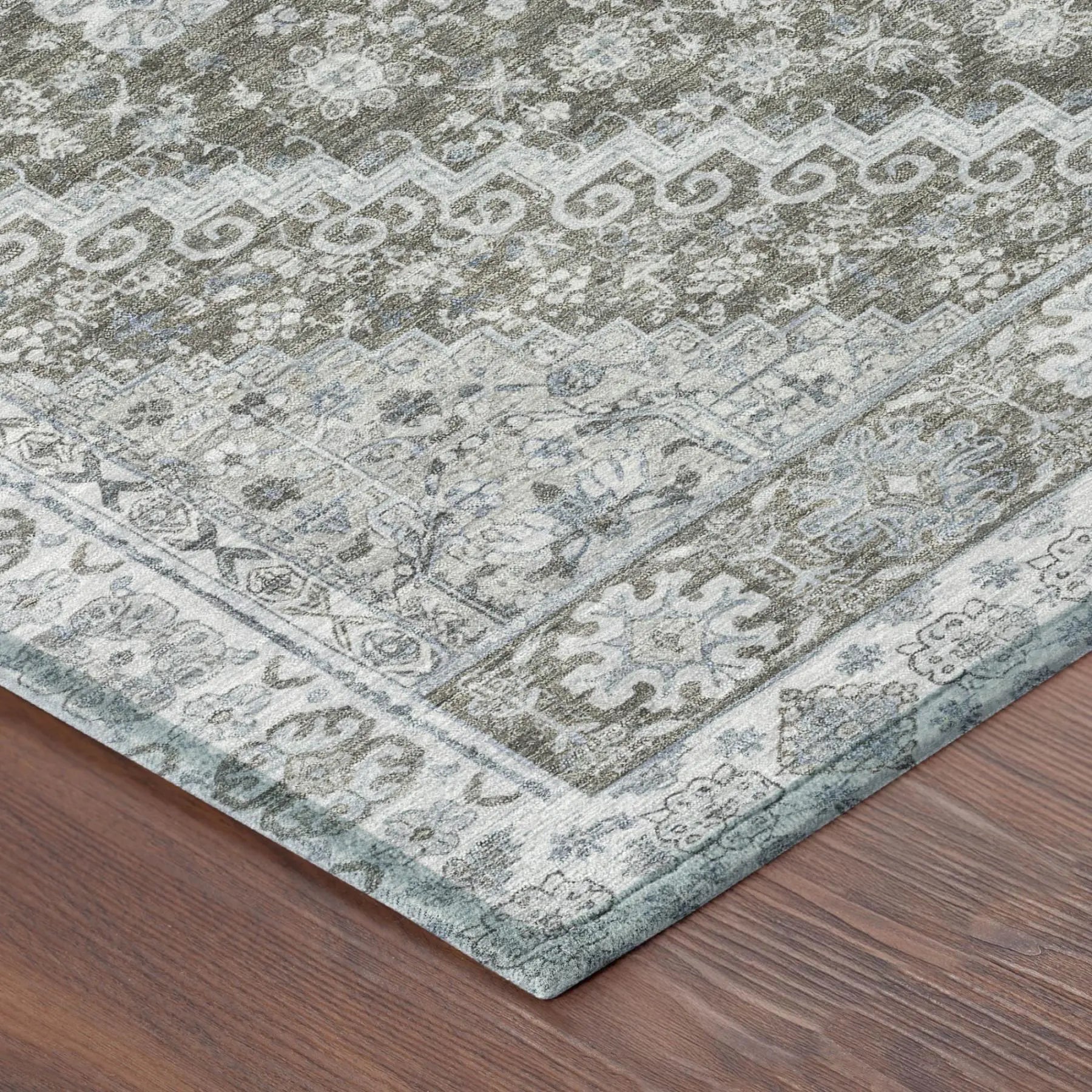 9' X 12' Chocolate And Brown Oriental Washable Indoor Outdoor Area Rug Homeroots Outdoor