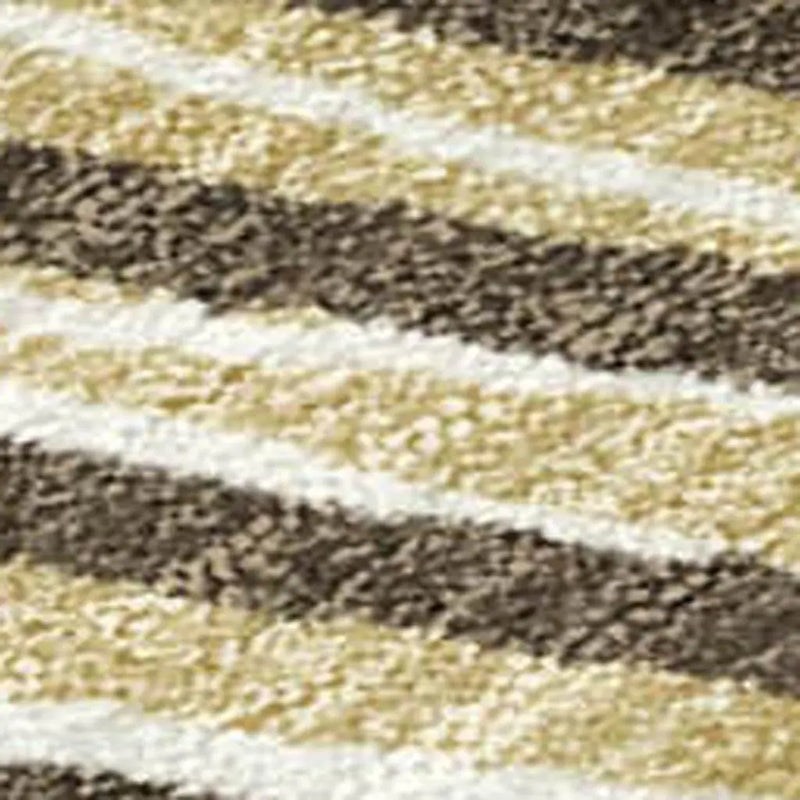 9' X 12' Chocolate And Ivory Geometric Washable Indoor Outdoor Area Rug Homeroots Outdoor