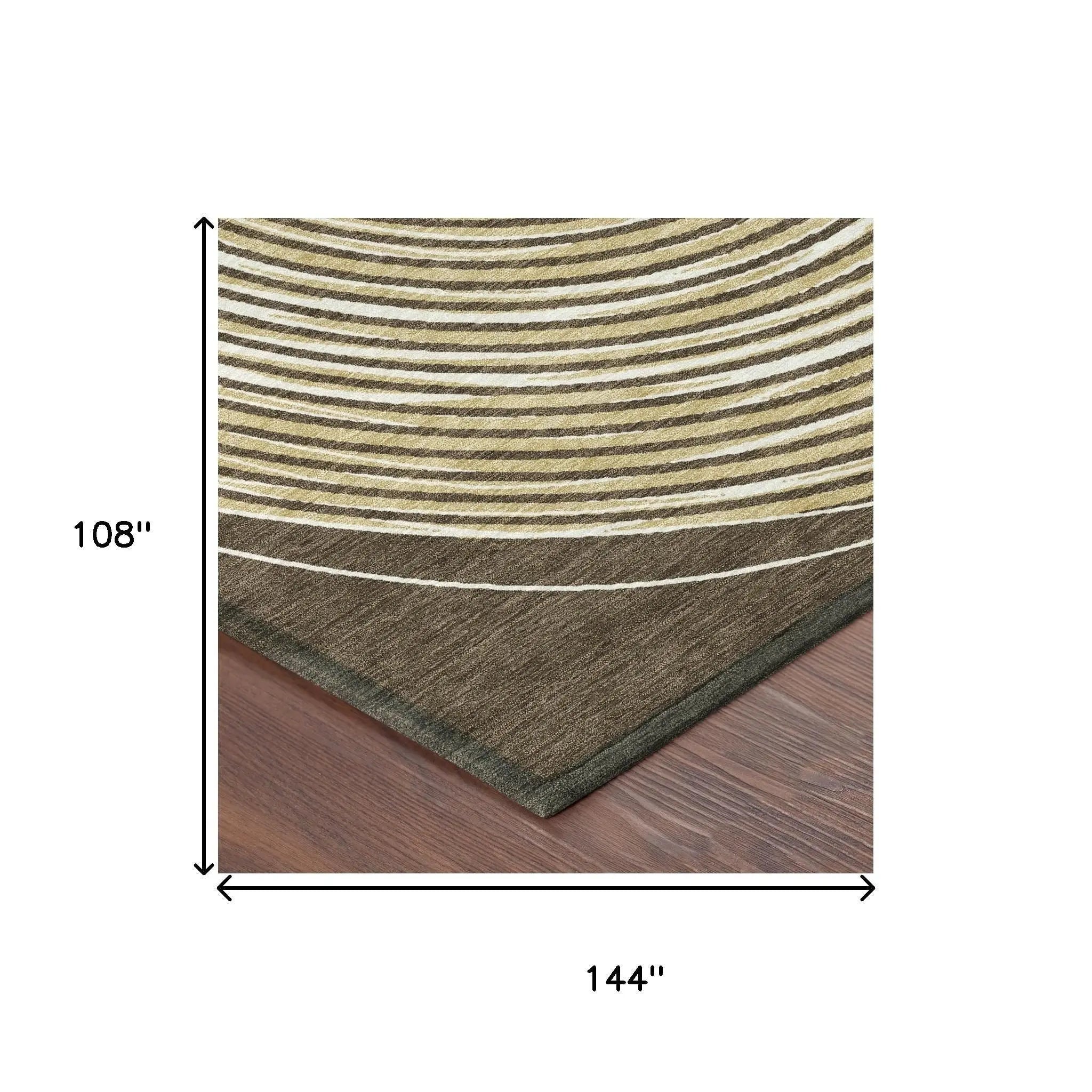 9' X 12' Chocolate And Ivory Geometric Washable Indoor Outdoor Area Rug Homeroots Outdoor