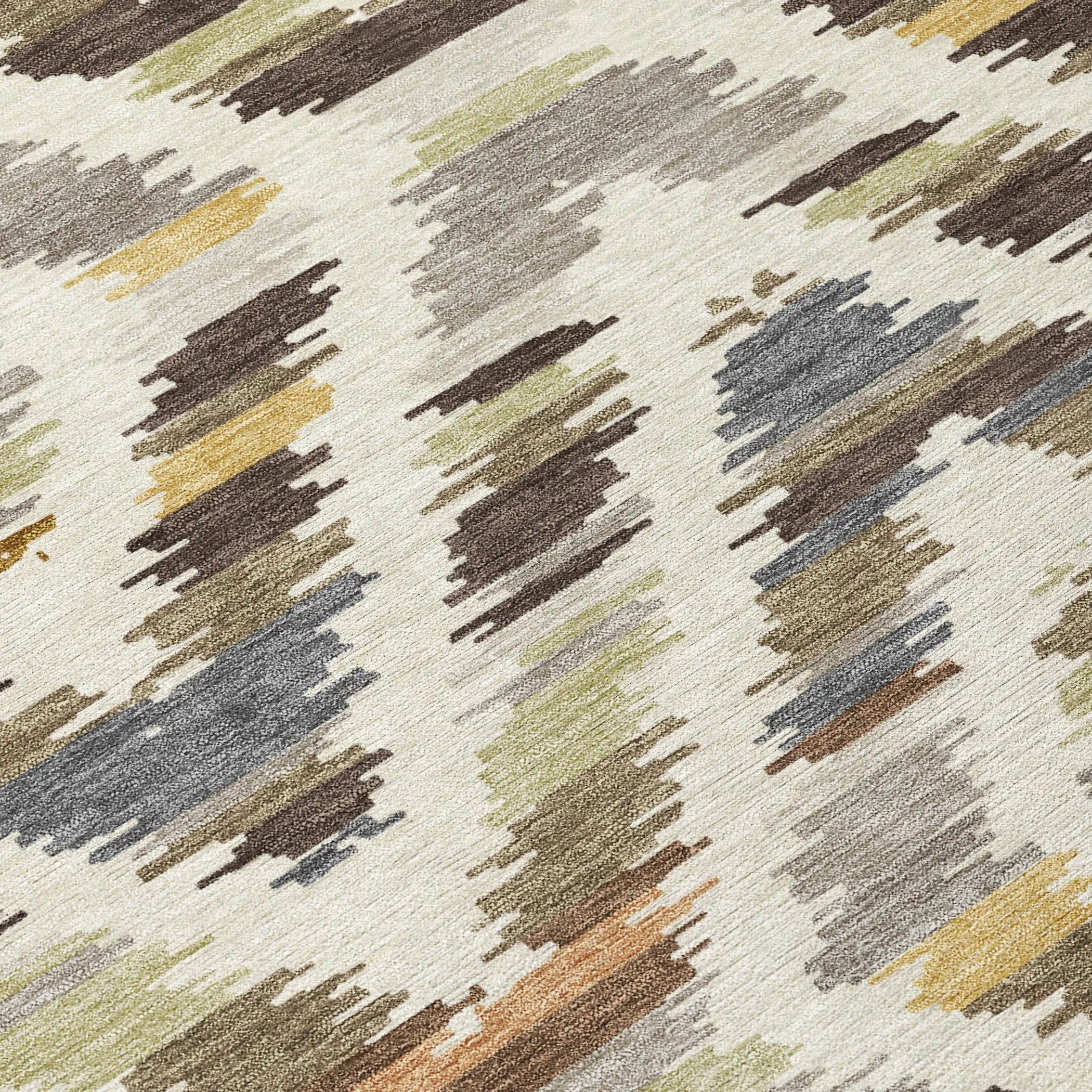 9' X 12' Chocolate And Ivory Tribal Washable Indoor Outdoor Area Rug Homeroots Outdoor