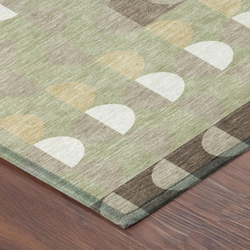 9' X 12' Coffee And Brown Geometric Washable Indoor Outdoor Area Rug Homeroots Outdoor