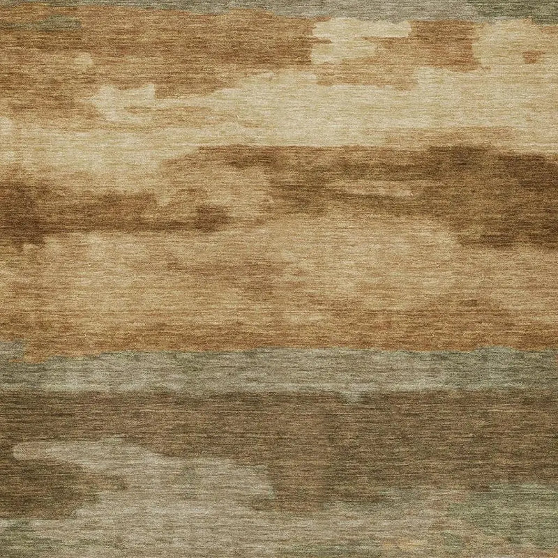 9' X 12' Copper And Orange Abstract Washable Indoor Outdoor Area Rug Homeroots Outdoor
