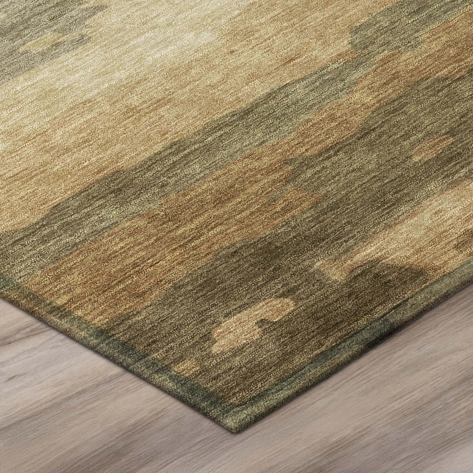 9' X 12' Copper And Orange Abstract Washable Indoor Outdoor Area Rug Homeroots Outdoor