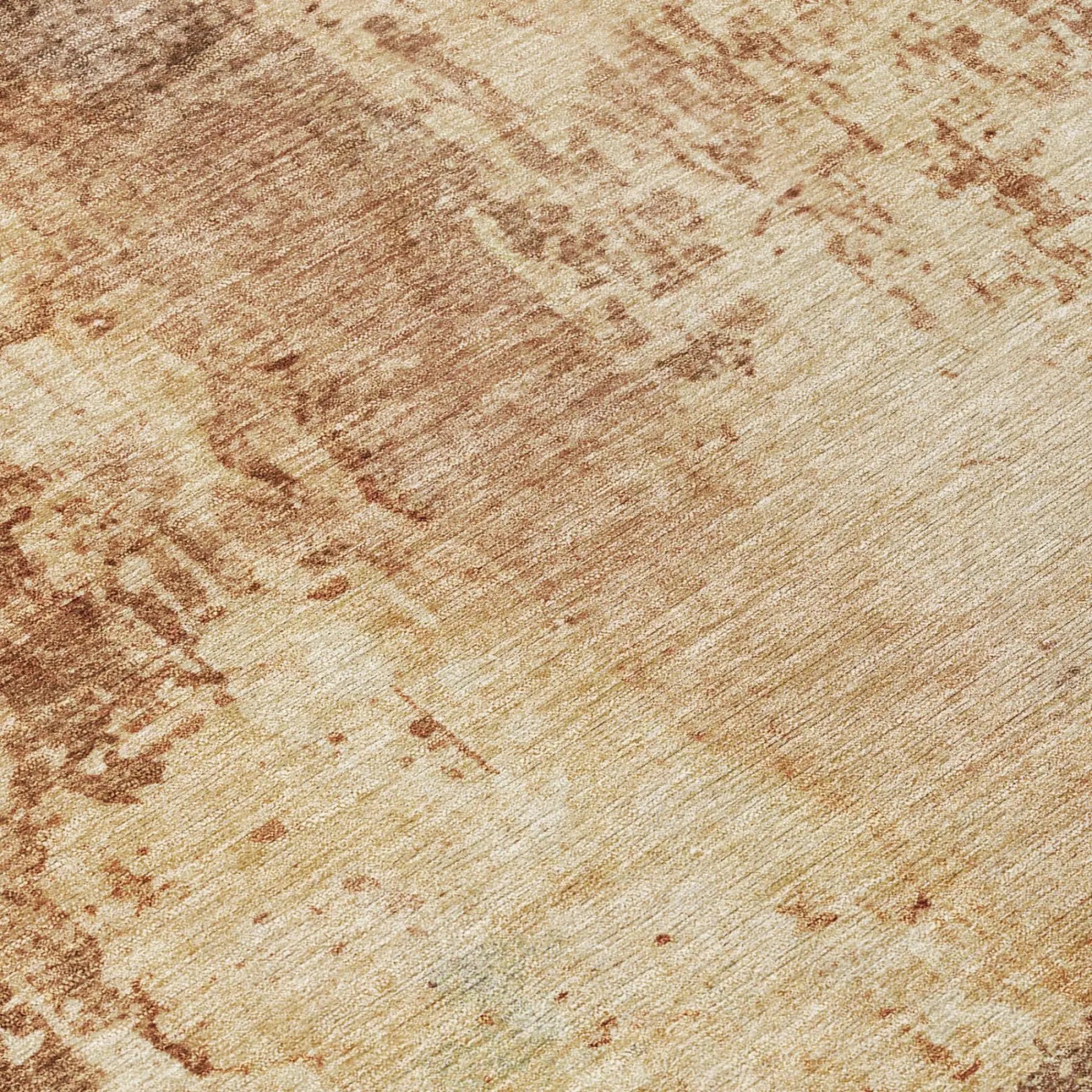 9' X 12' Copper And Orange Abstract Washable Indoor Outdoor Area Rug Homeroots Outdoor