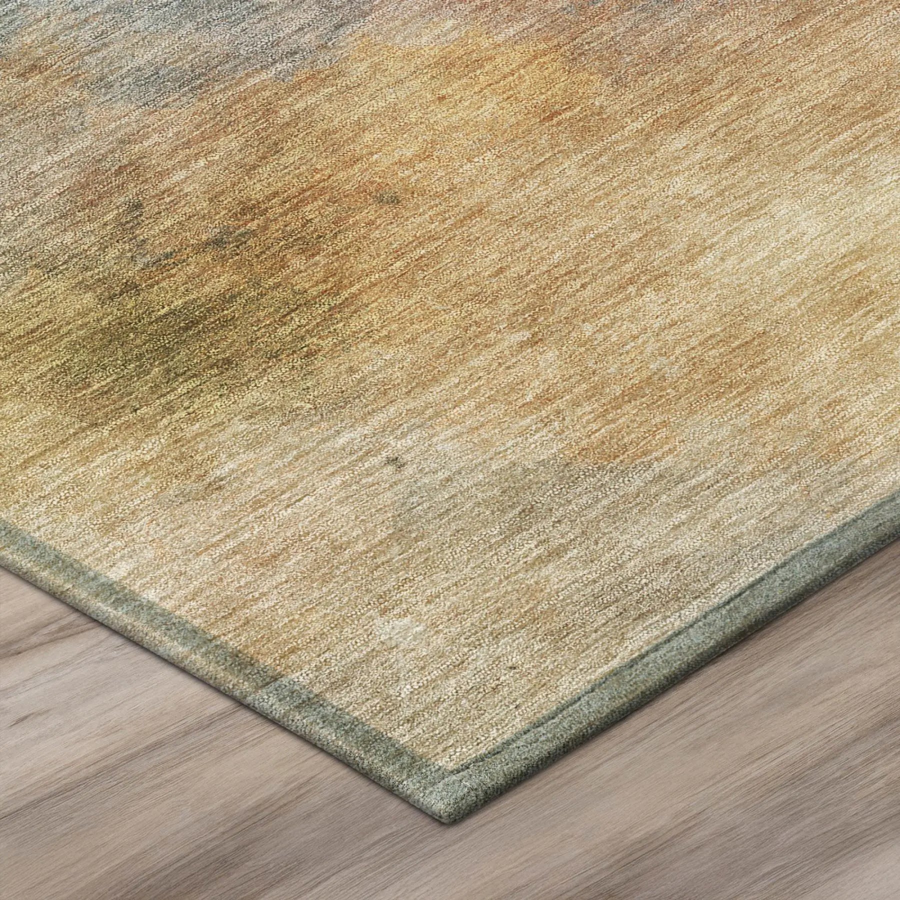 9' X 12' Copper And Orange Abstract Washable Indoor Outdoor Area Rug Homeroots Outdoor