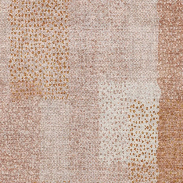 9' X 12' Coral And Orange Abstract Washable Indoor Outdoor Area Rug Homeroots Outdoor