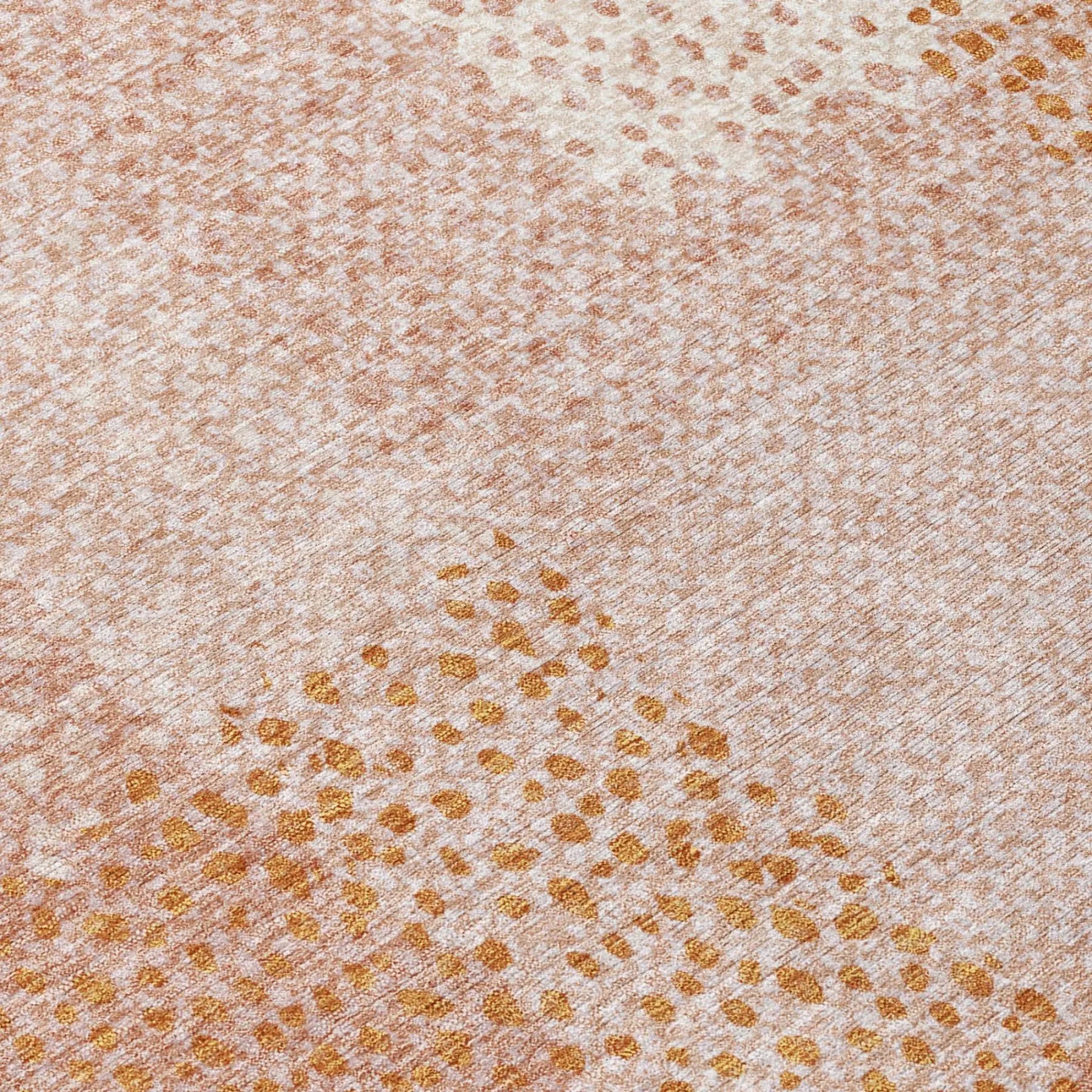 9' X 12' Coral And Orange Abstract Washable Indoor Outdoor Area Rug Homeroots Outdoor