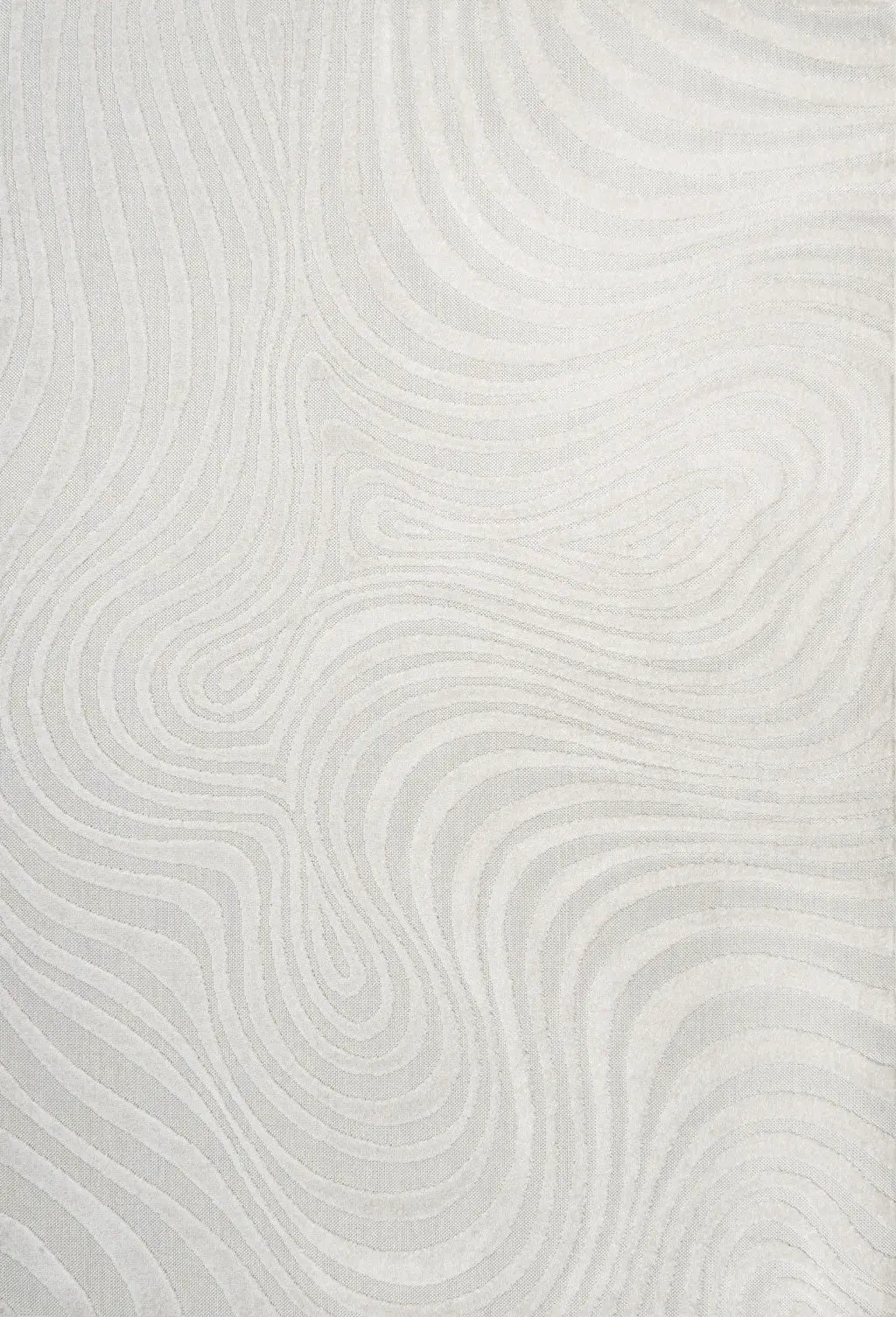 9' X 12' Cream And Ivory Abstract Indoor Outdoor Area Rug Homeroots Outdoor