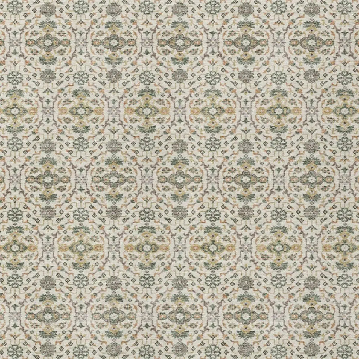 9' X 12' Cream And Ivory Oriental Washable Indoor Outdoor Area Rug Homeroots Outdoor