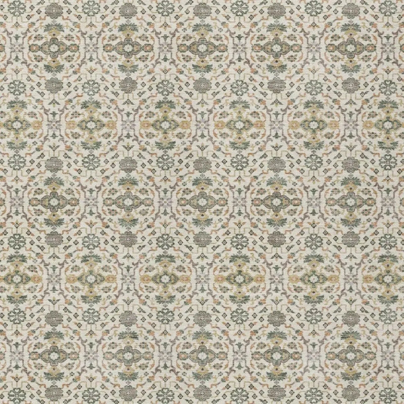 9' X 12' Cream And Ivory Oriental Washable Indoor Outdoor Area Rug Homeroots Outdoor