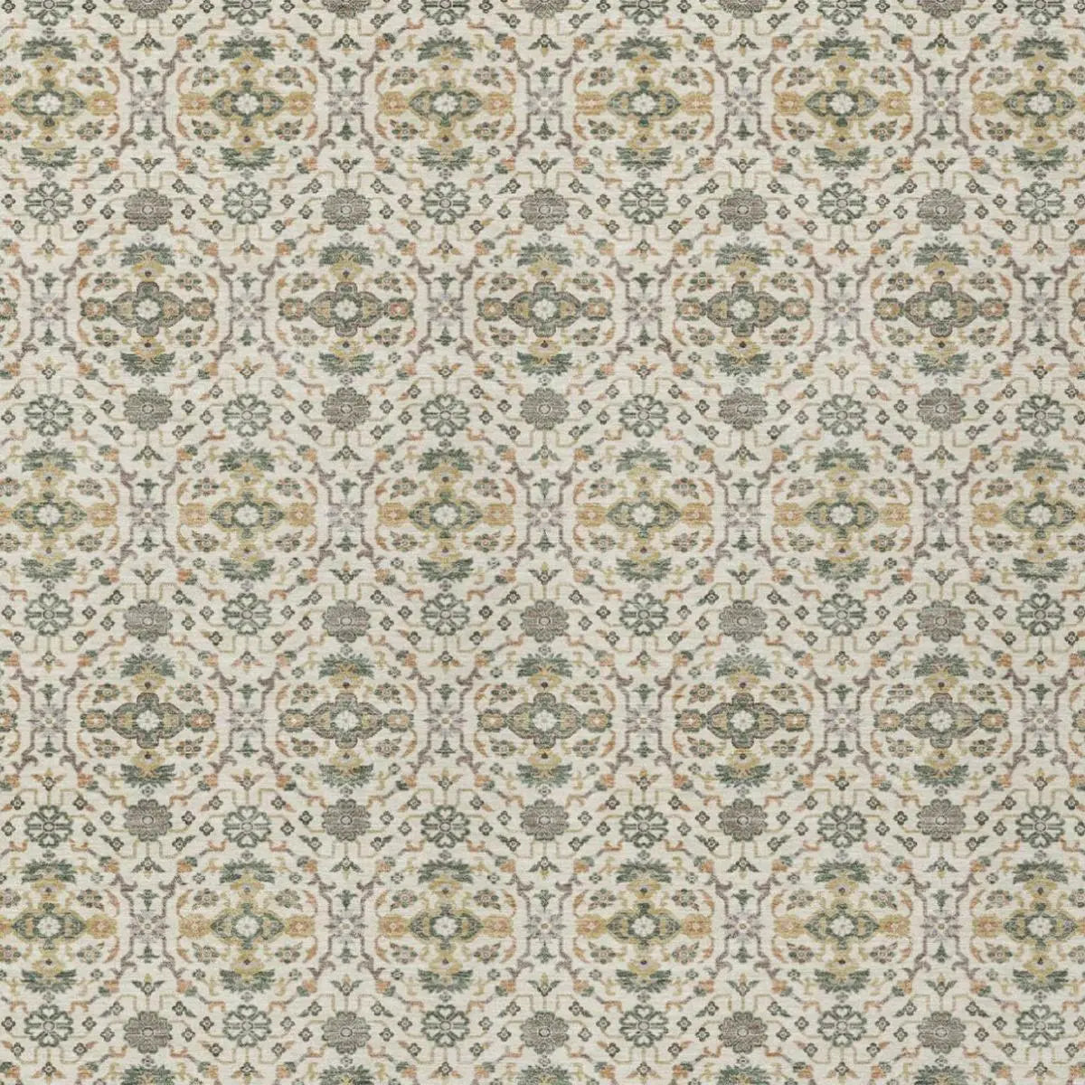 9' X 12' Cream And Ivory Oriental Washable Indoor Outdoor Area Rug Homeroots Outdoor