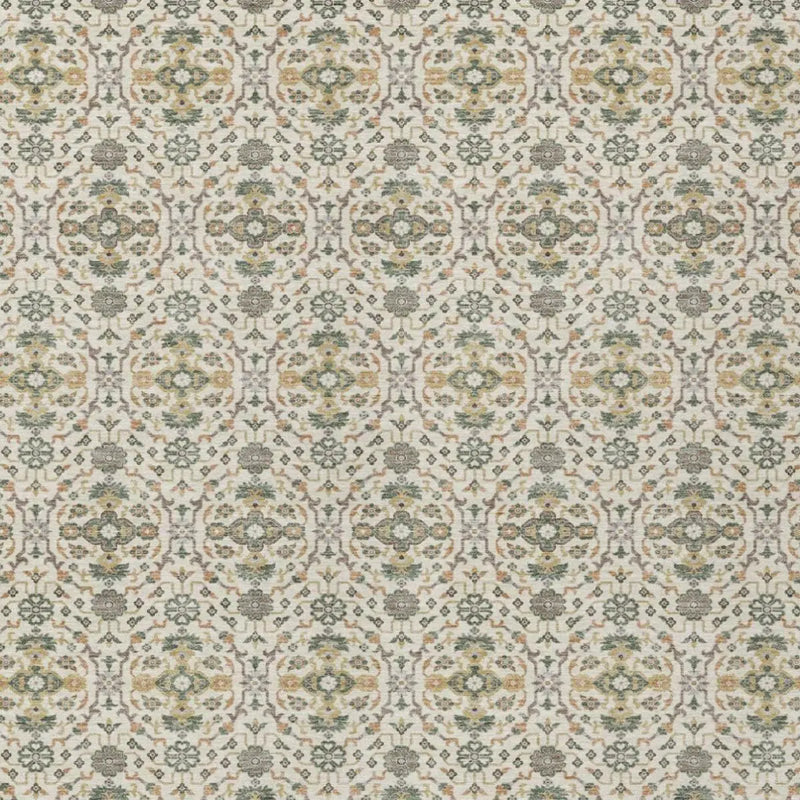9' X 12' Cream And Ivory Oriental Washable Indoor Outdoor Area Rug Homeroots Outdoor