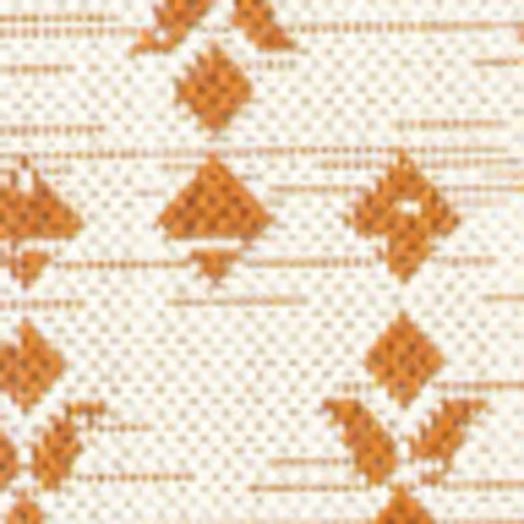 9' X 12' Cream And Orange Trellis Indoor Outdoor Area Rug Homeroots Outdoor