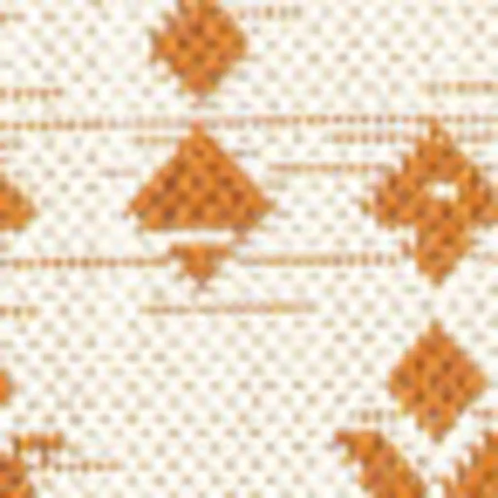 9' X 12' Cream And Orange Trellis Indoor Outdoor Area Rug Homeroots Outdoor