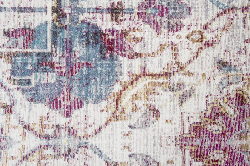 9' X 12' Cream Blue Rust And Gold Oriental Area Rug Homeroots Home Decor