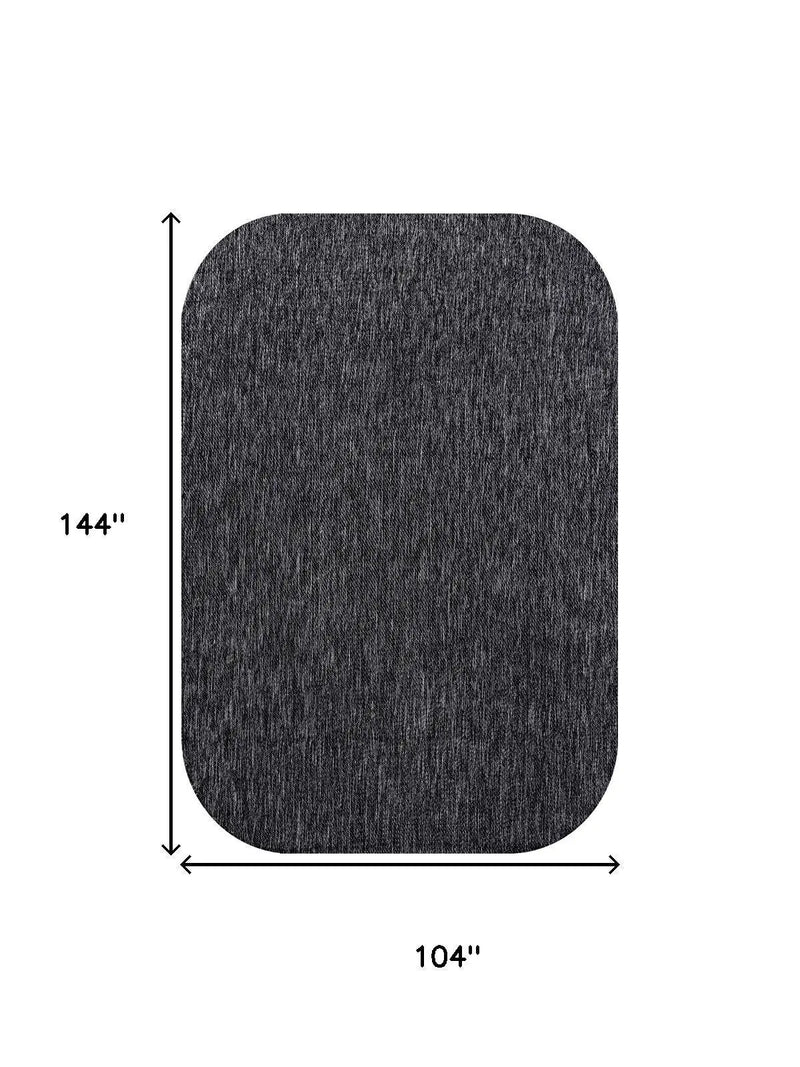 9' X 12' Dark Gray Indoor Outdoor Area Rug Homeroots Outdoor