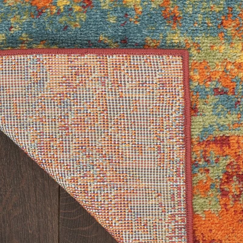 9' X 12' Flame Abstract Indoor Outdoor Area Rug Homeroots Outdoor