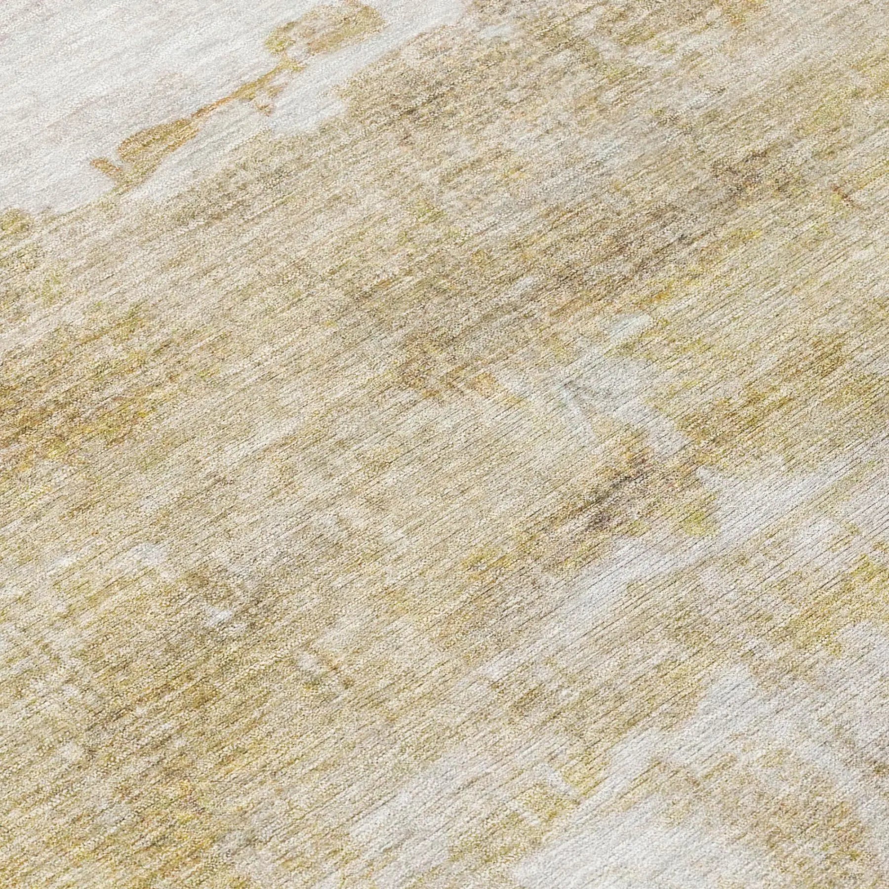 9' X 12' Gold And Linen Abstract Washable Indoor Outdoor Area Rug Homeroots Outdoor
