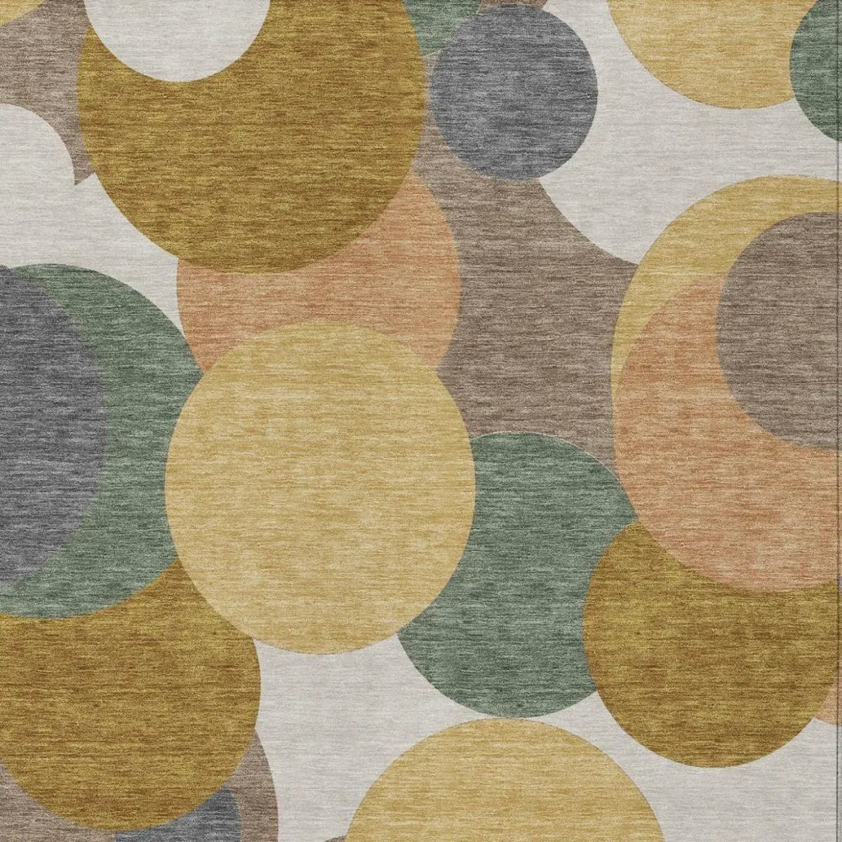 9' X 12' Gold And Walnut Geometric Washable Indoor Outdoor Area Rug Homeroots Outdoor