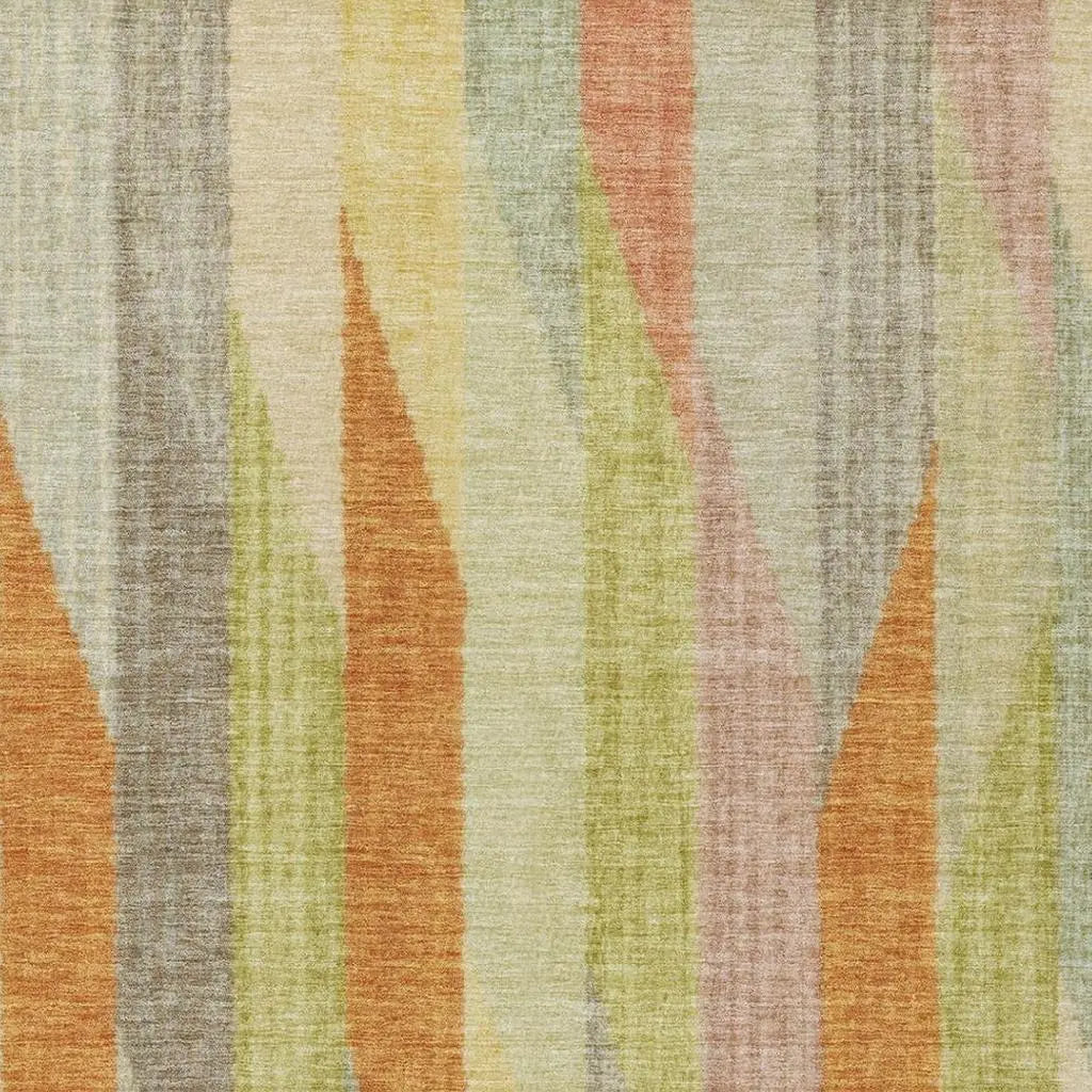 9' X 12' Gold And Wheat Striped Washable Indoor Outdoor Area Rug Homeroots Outdoor