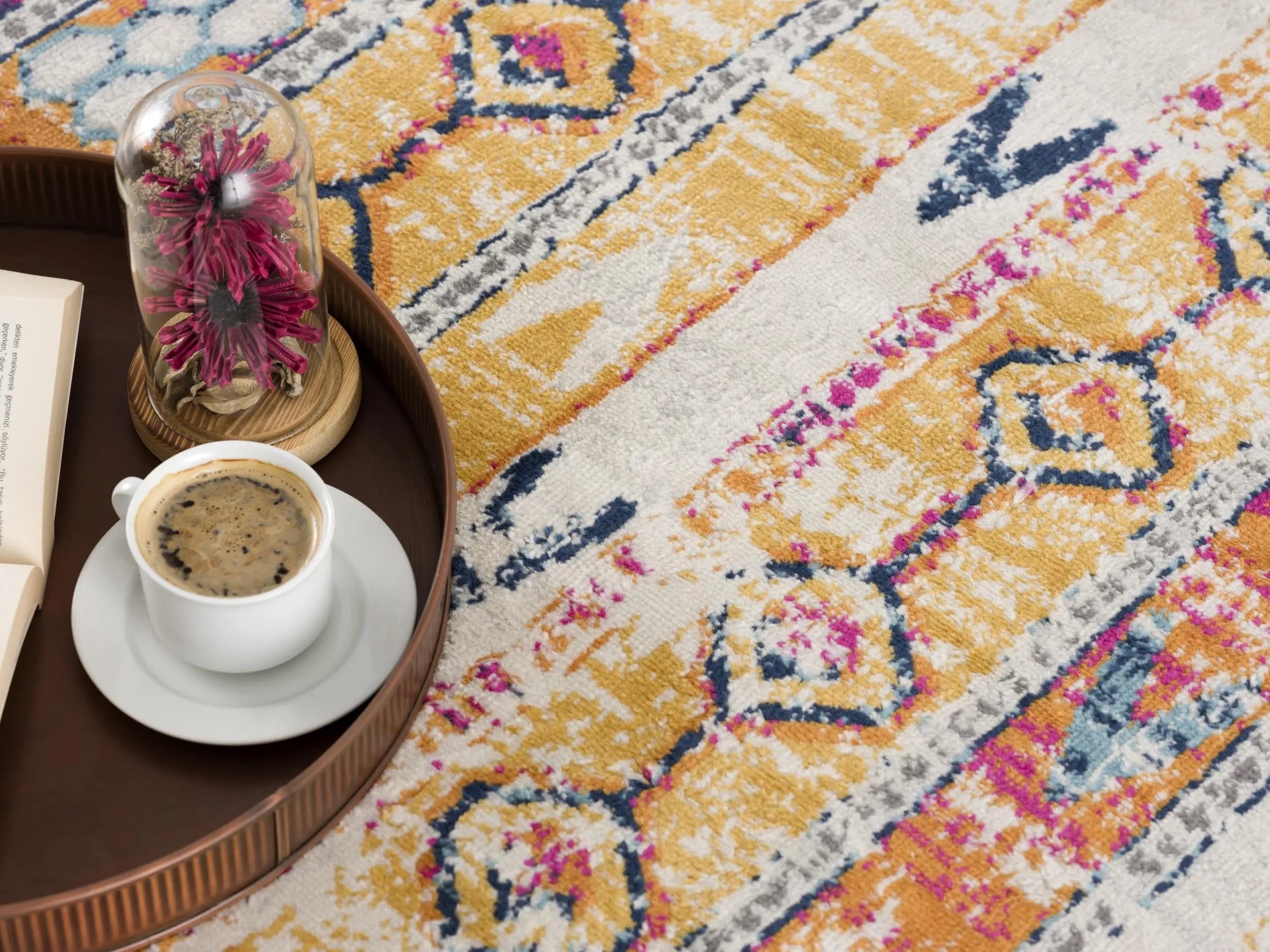 9' X 12' Gold Ivory And Beige Abstract Area Rug Homeroots Home Decor